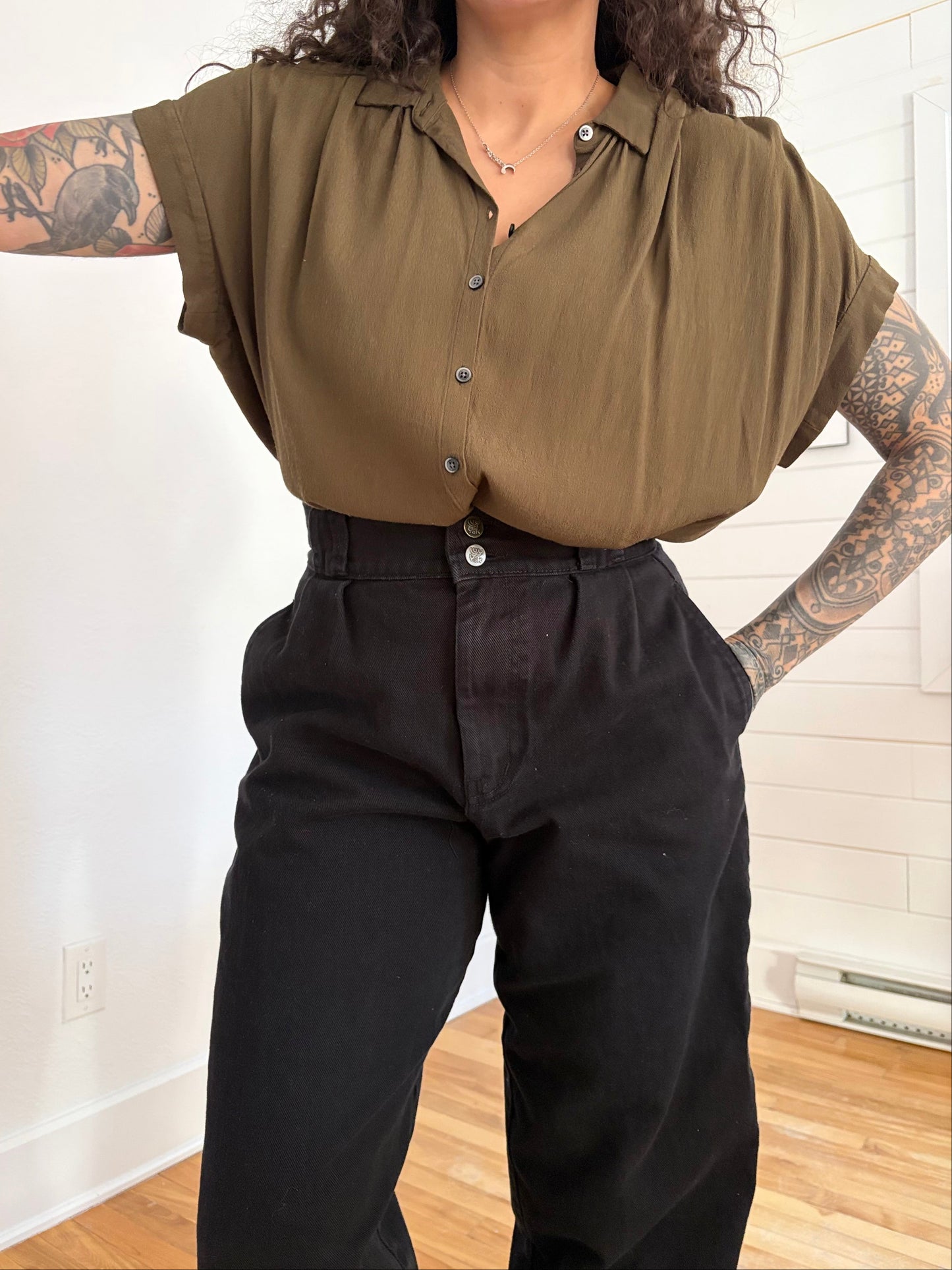 Chemise fluide Madewell Central, taille M