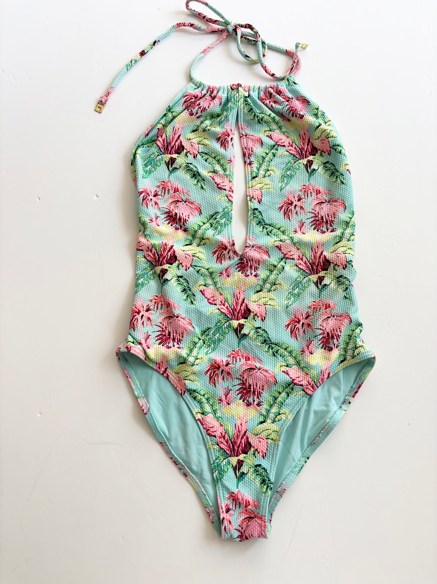 Maillot de bain une pièce Topshop tropical à licou S/M
