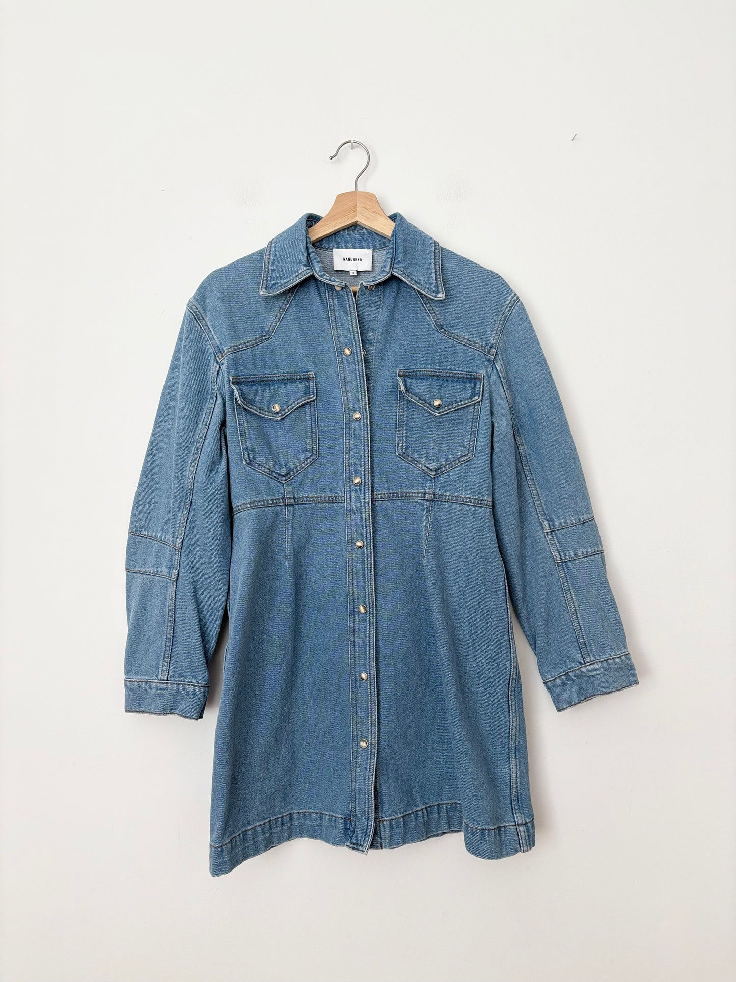 Robe patineuse en jean Nanushka Vilma, taille M