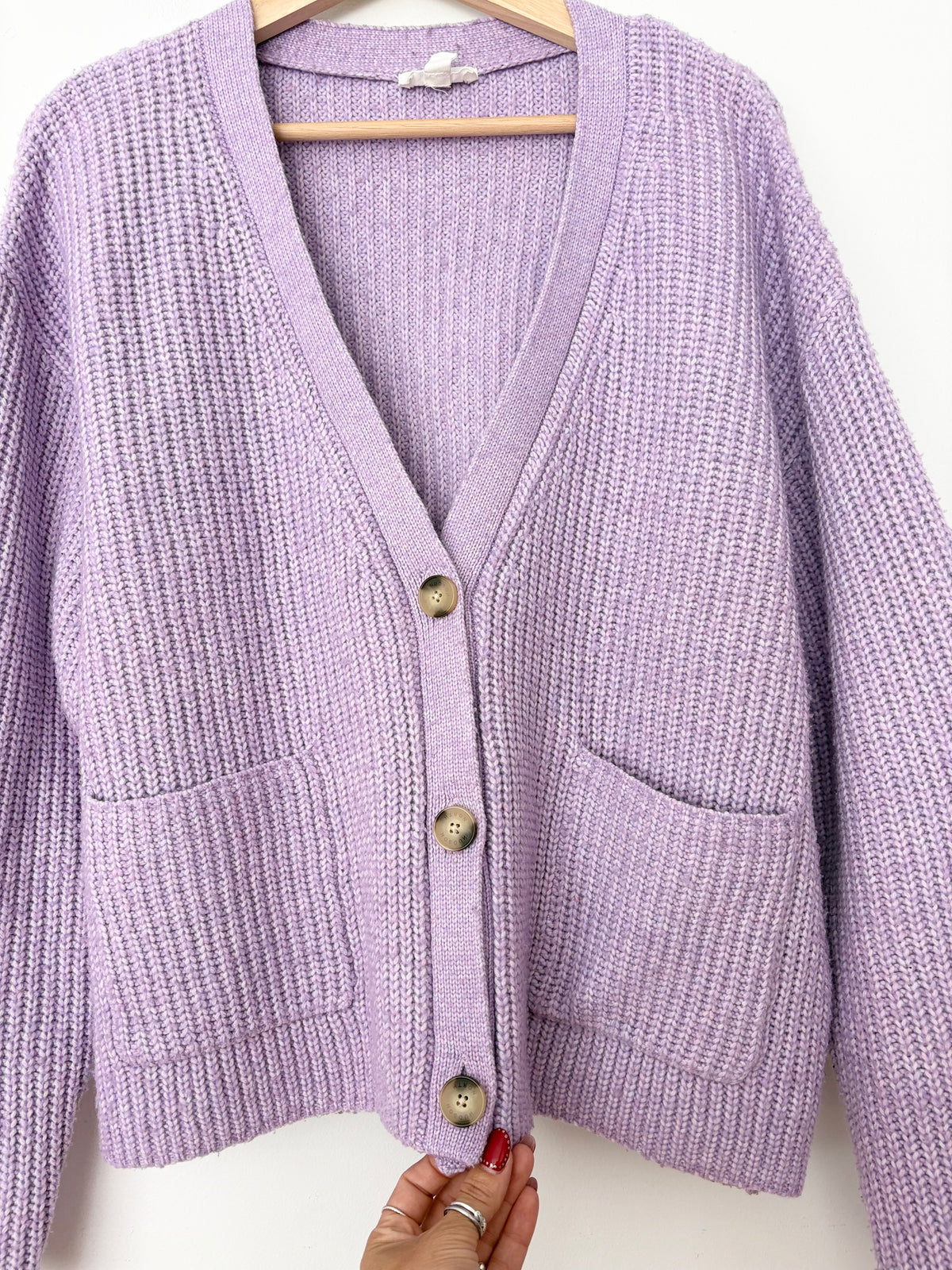 Hudson North boxy knit cardigan Large