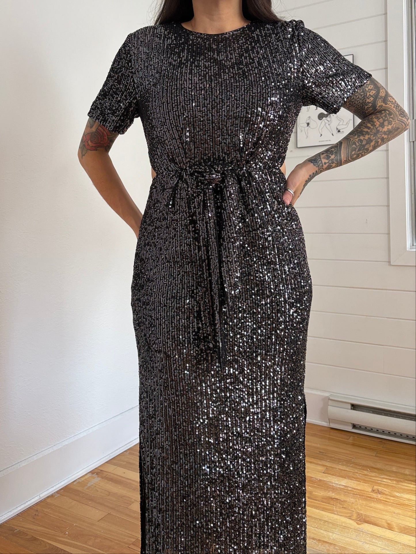 C/Meo collective lustre midi dress Medium