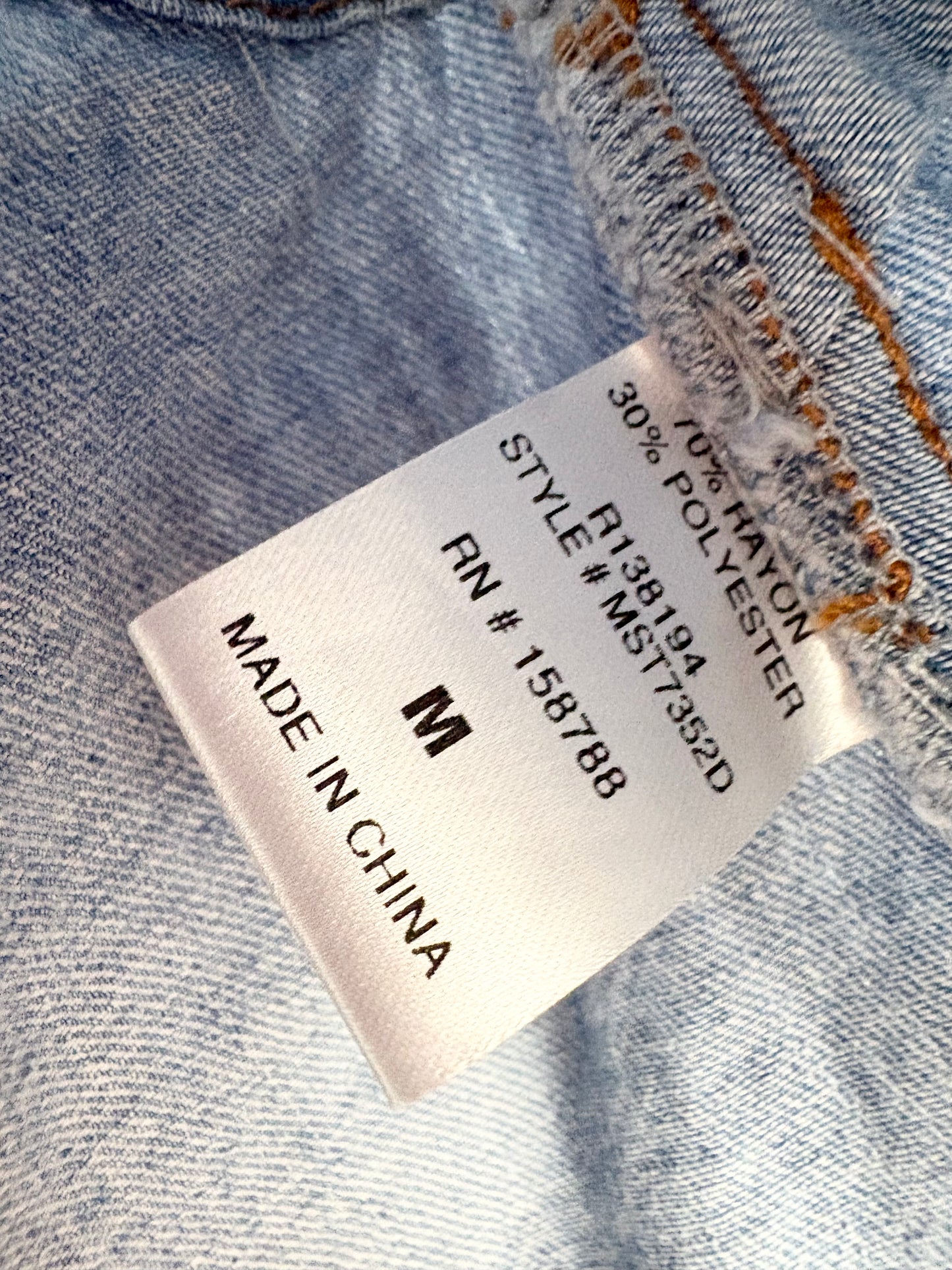 Petal & pup crop denim top Medium