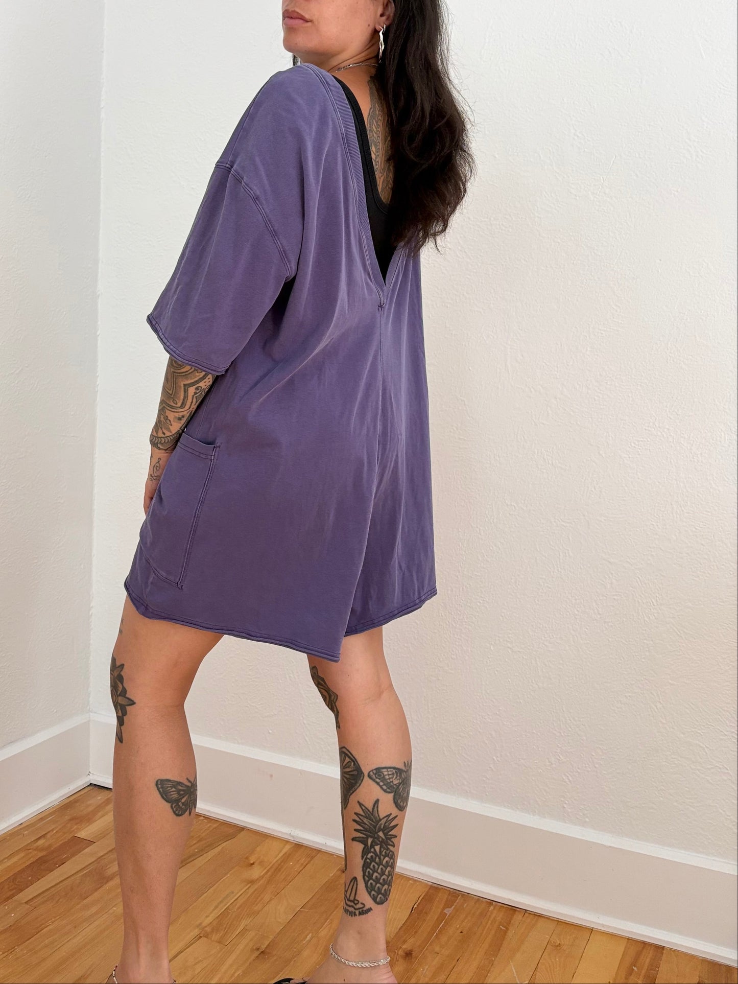 Combinaison short t-shirt violet Free People hot shot Medium