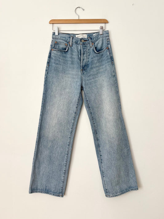 Denim Forum farrah high rise wide leg jeans W25