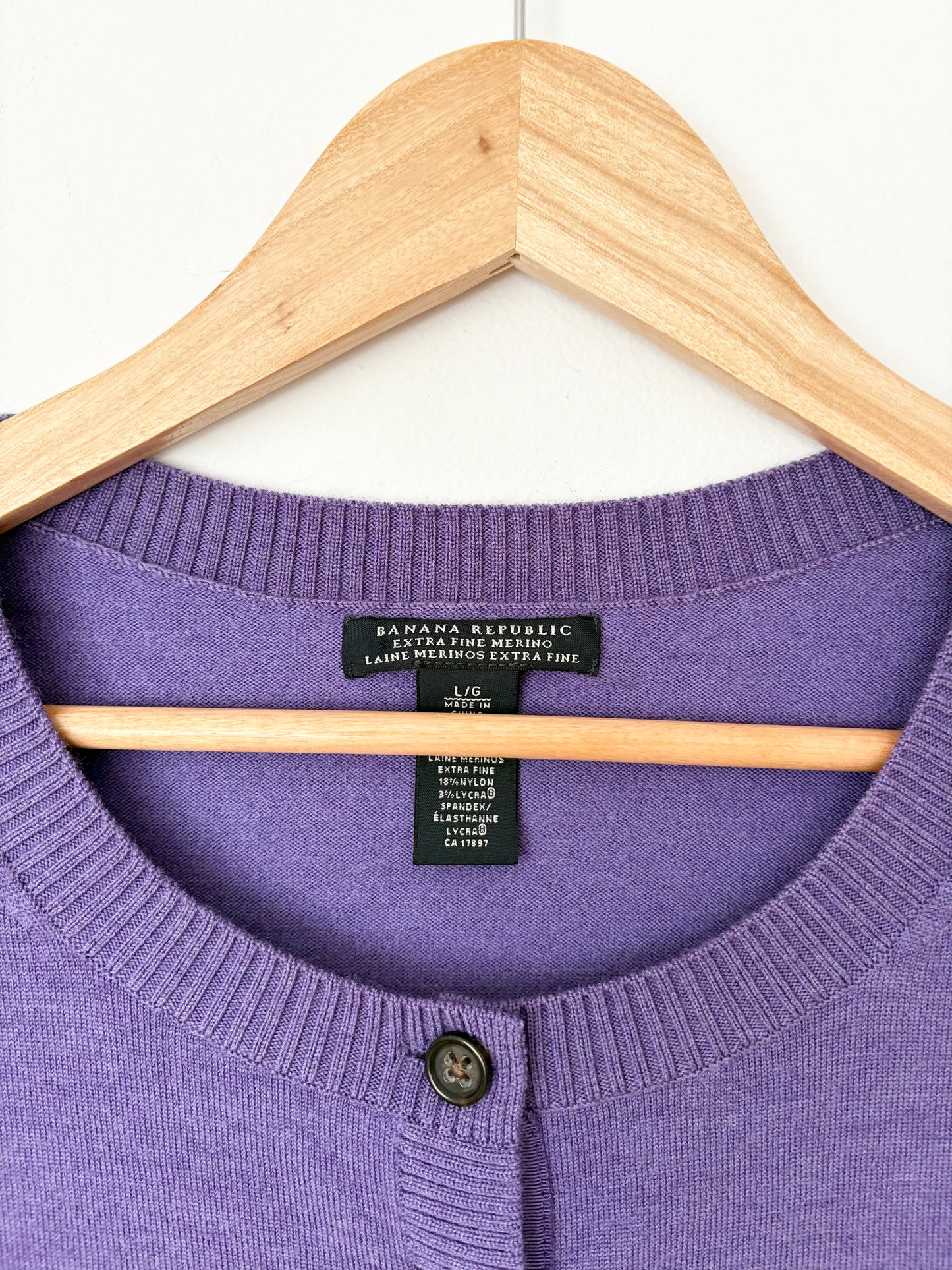 Banana Republic merino wool cardigan Large