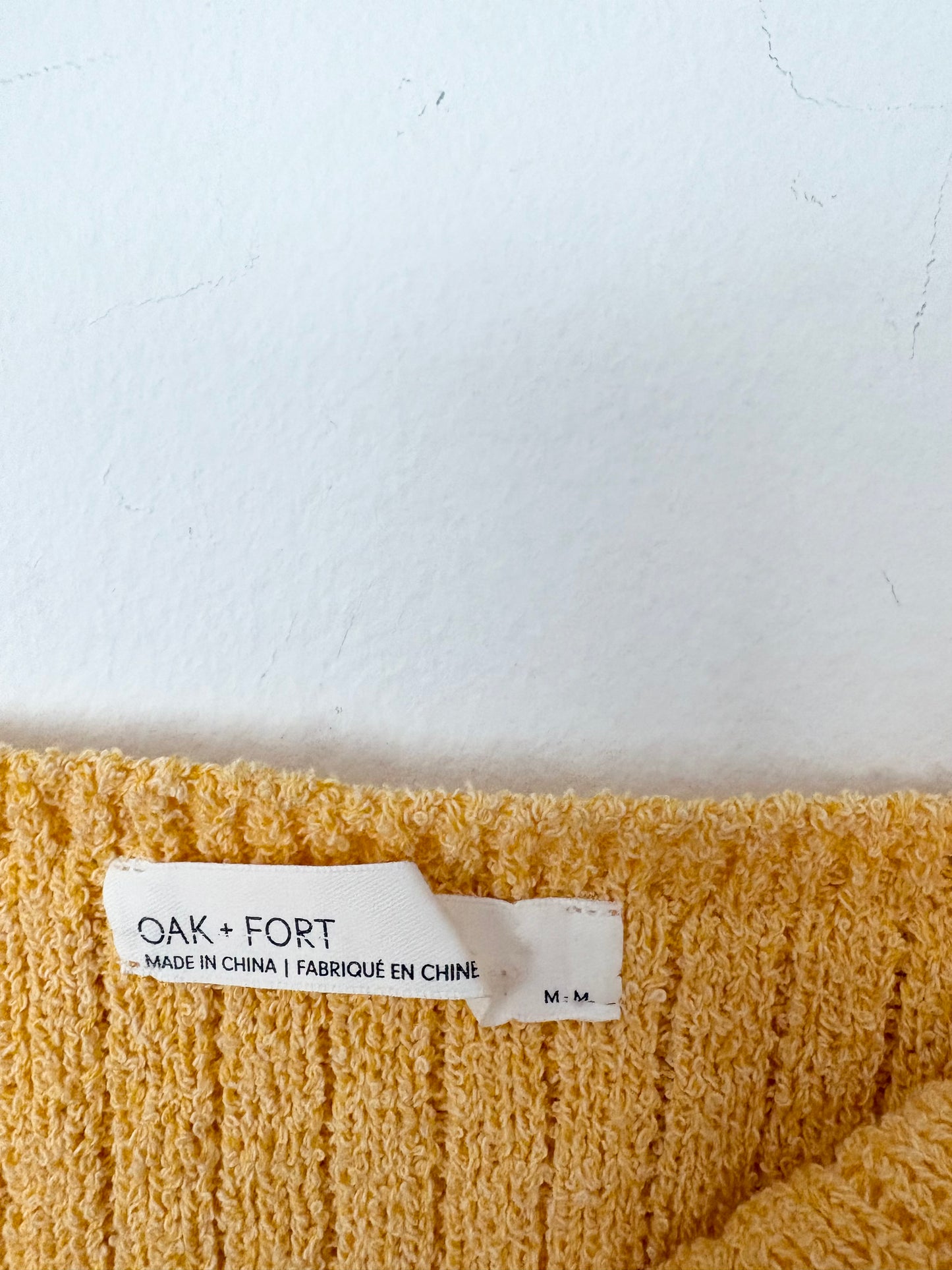 Oak + Fort cropped knit tank Medium