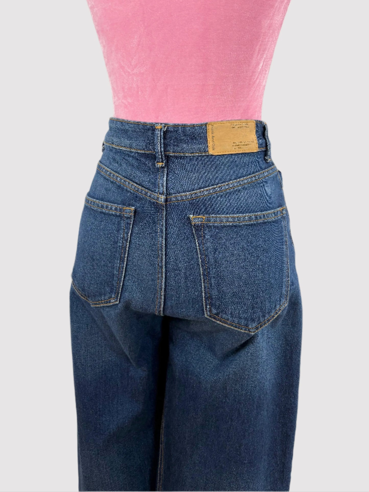 Frank & Oak Nina wide leg jeans W25