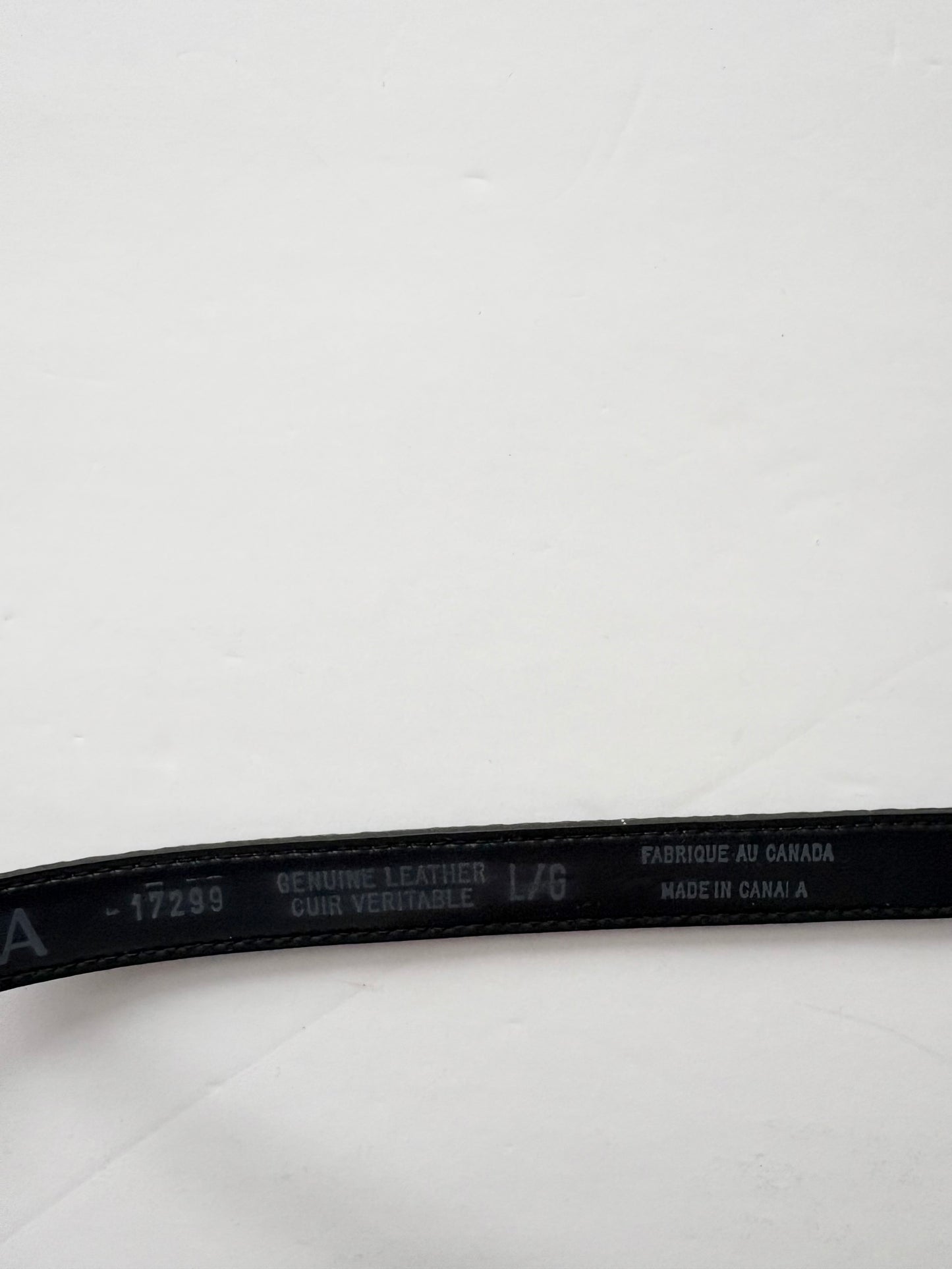 Vintage leather snakeskin belt Large