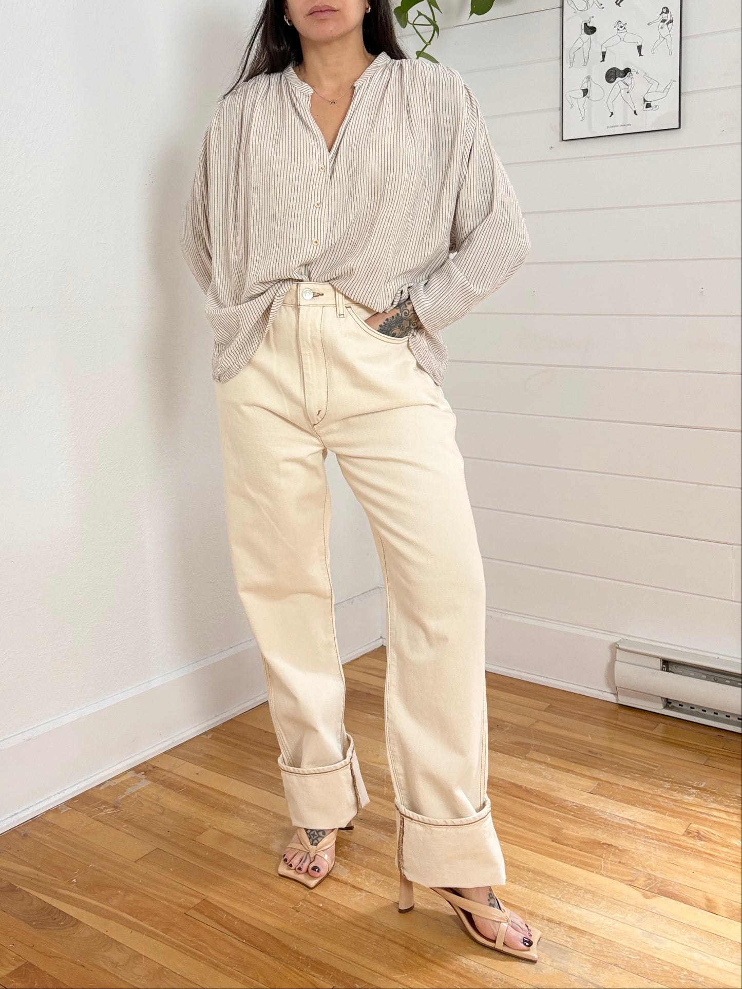 Tinsels Violene stripe shirt Medium