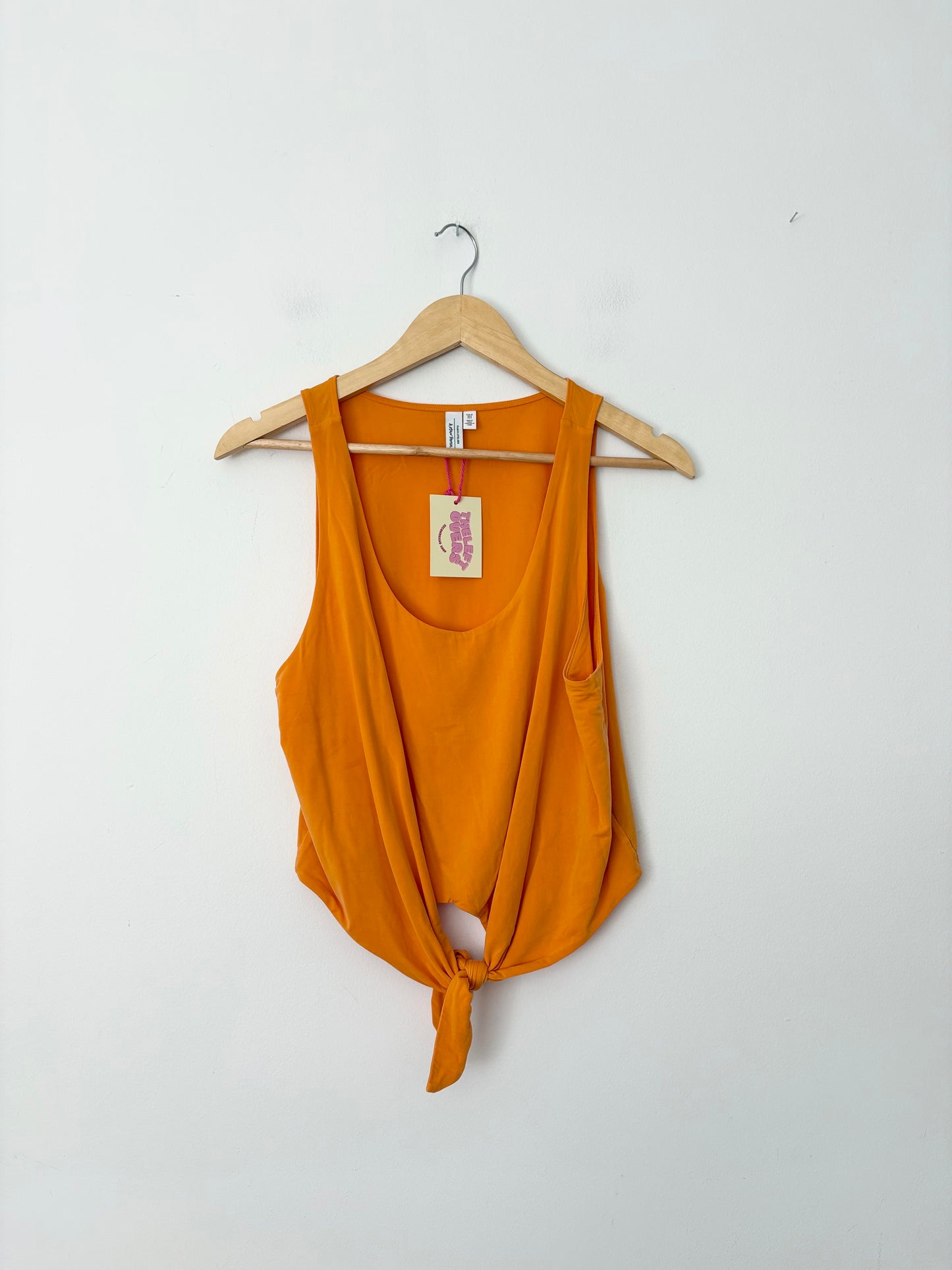 & Other stories scoop neck tie front top Medium