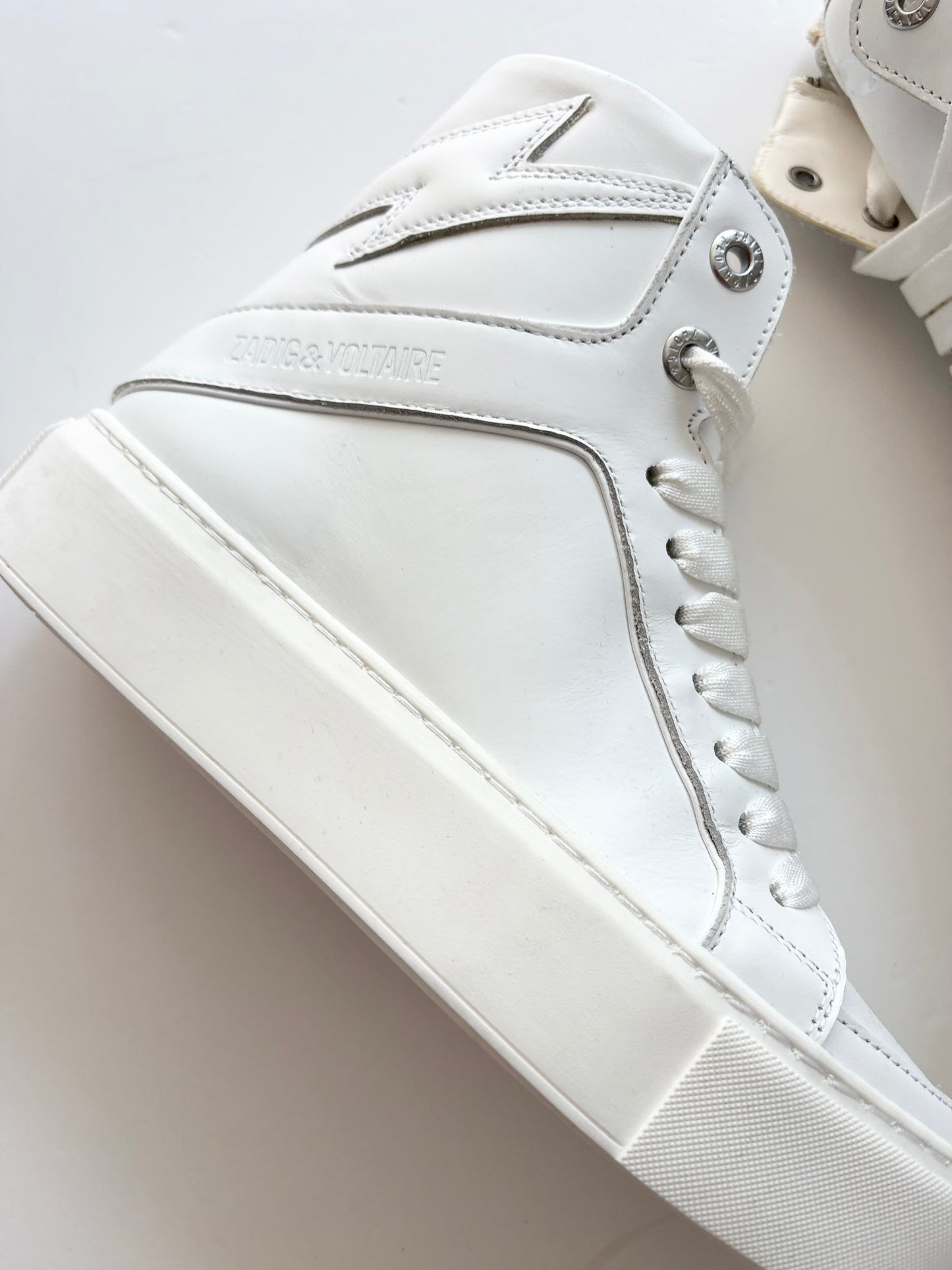 Zadig & Voltaire baskets chunky lisses veau flash US6
