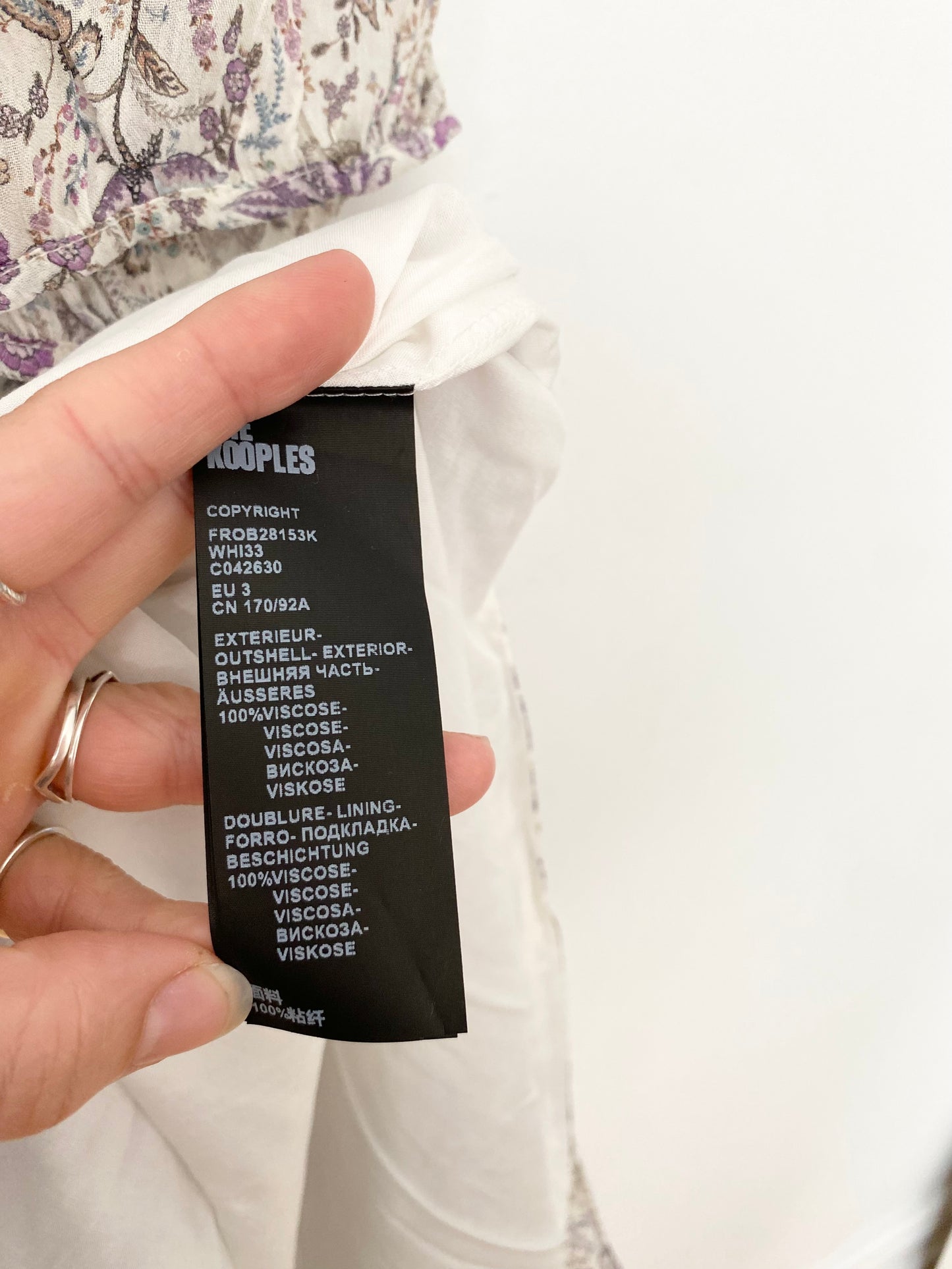 The kooples liberty fields long sleeve maxi dress Large