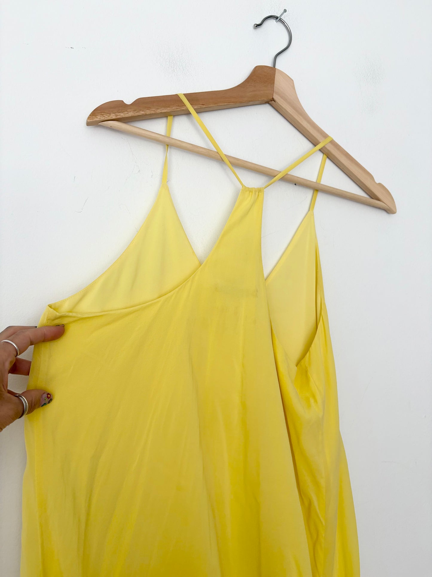 Alice + Olivia Fierra silk slipdress Small