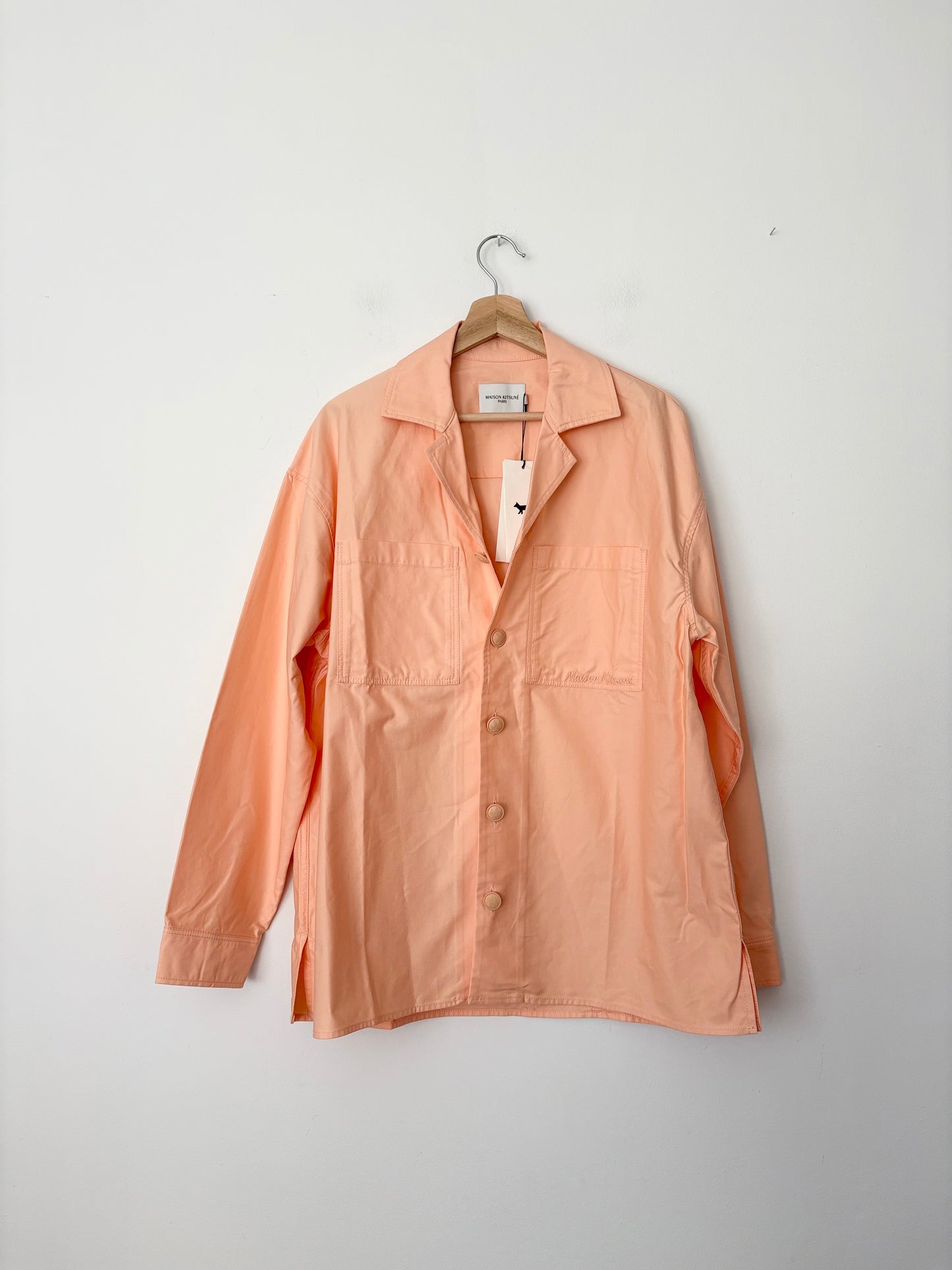 Chemise structurée pêche Maison Kitsuné S/M