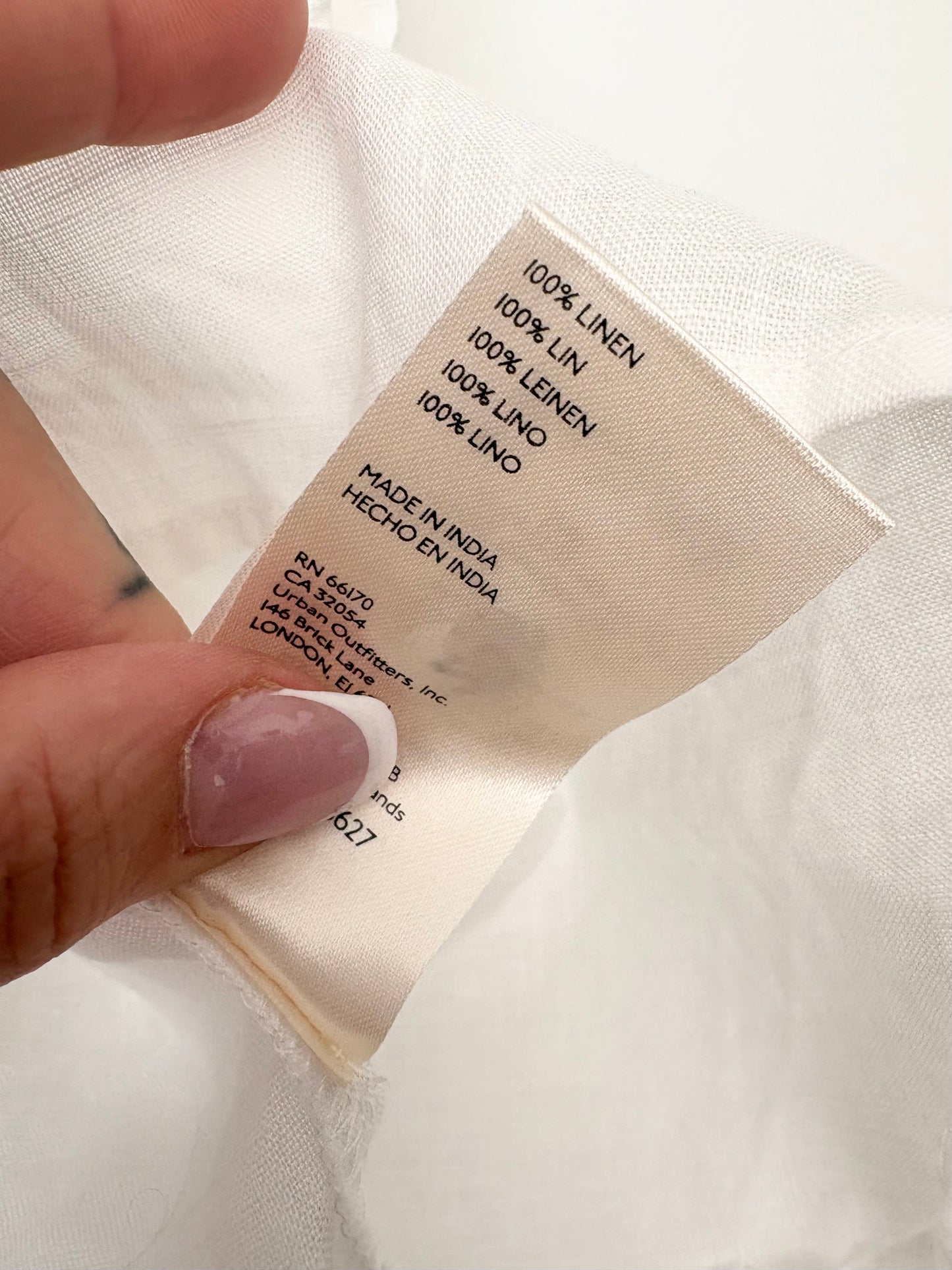 Pilcro tatum linen flutter sleeve top Medium
