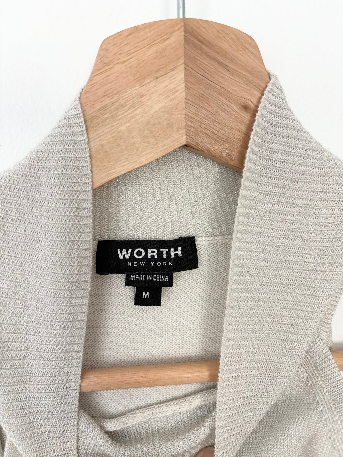 Worth silk blend high neck top Medium