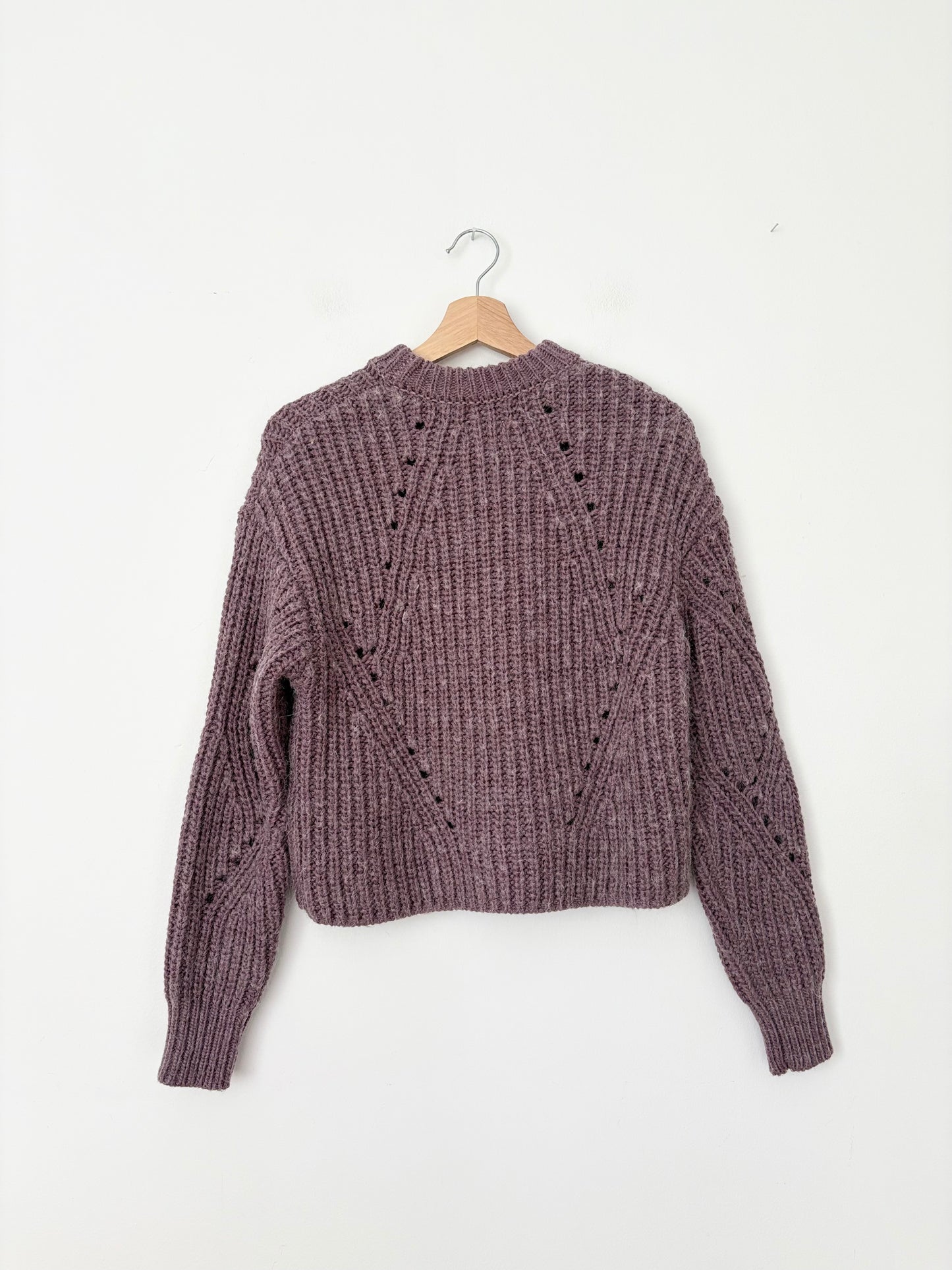 Frank & Oak boxy wool blend sweater Small