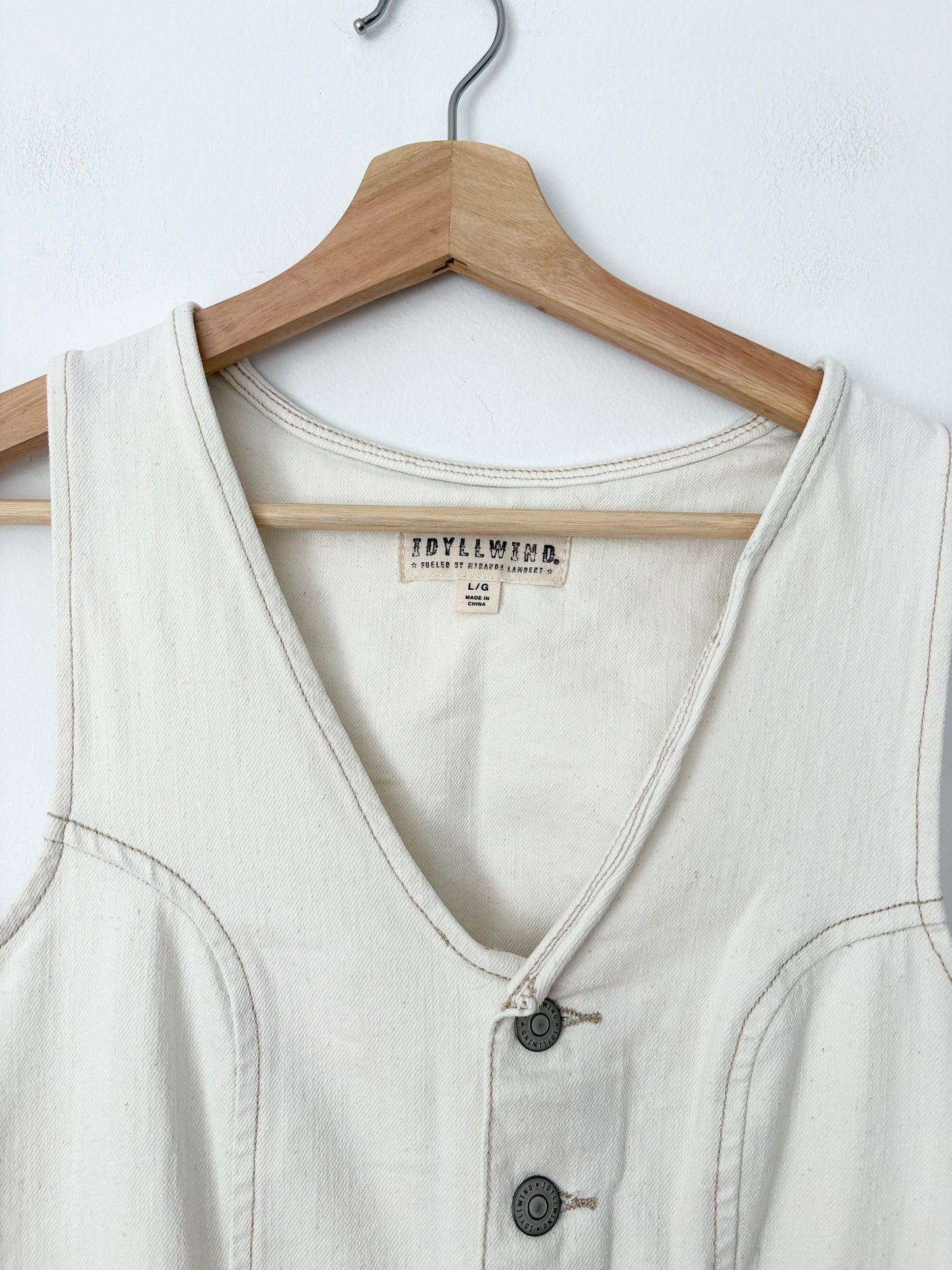 Idyllwind by Miranda Lambert denim flare jumpsuit Large