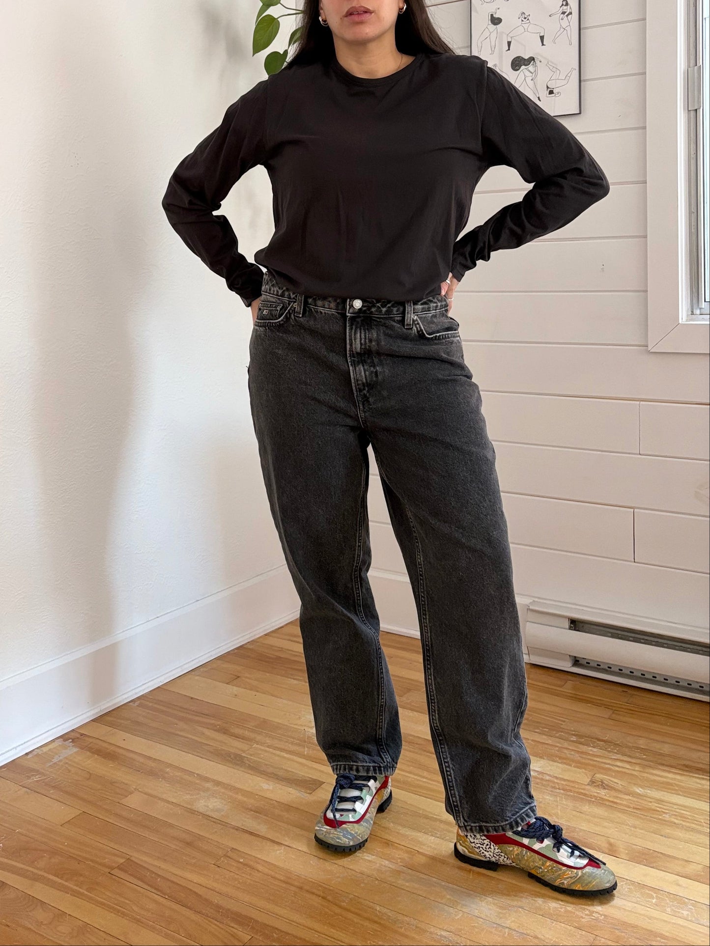 T-shirt classique à manches longues Rag & Bone, taille L