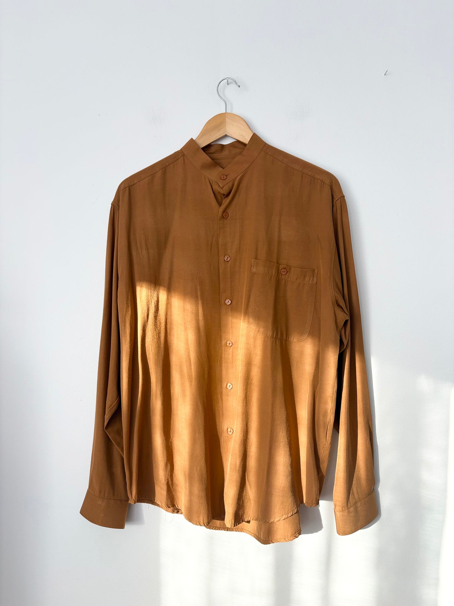 Chemise boutonnée vintage Vincent James, taille M/L