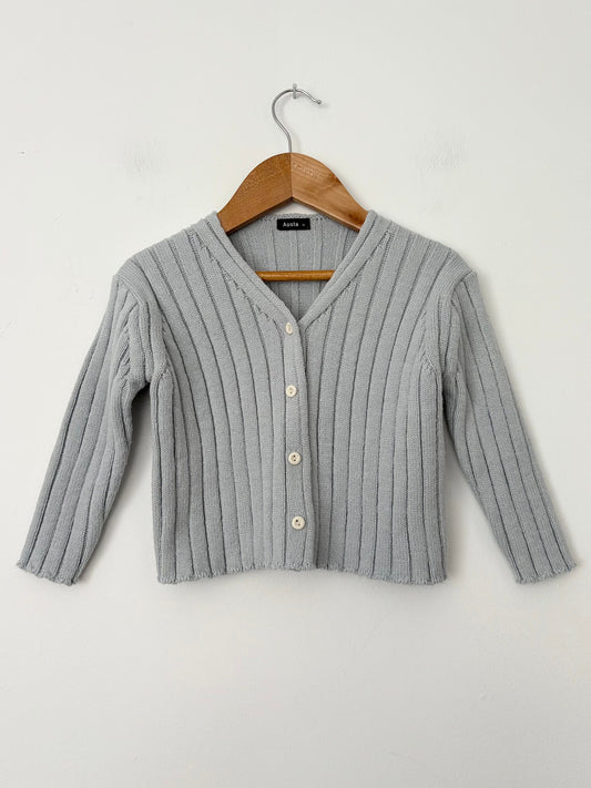 Aosta ribbed cardigan 12-18 months