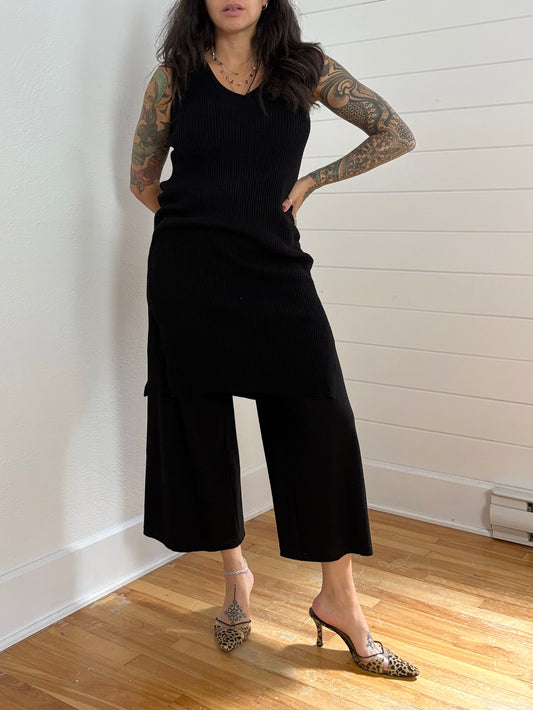 Robe sans manches côtelée Magaschoni, taille L