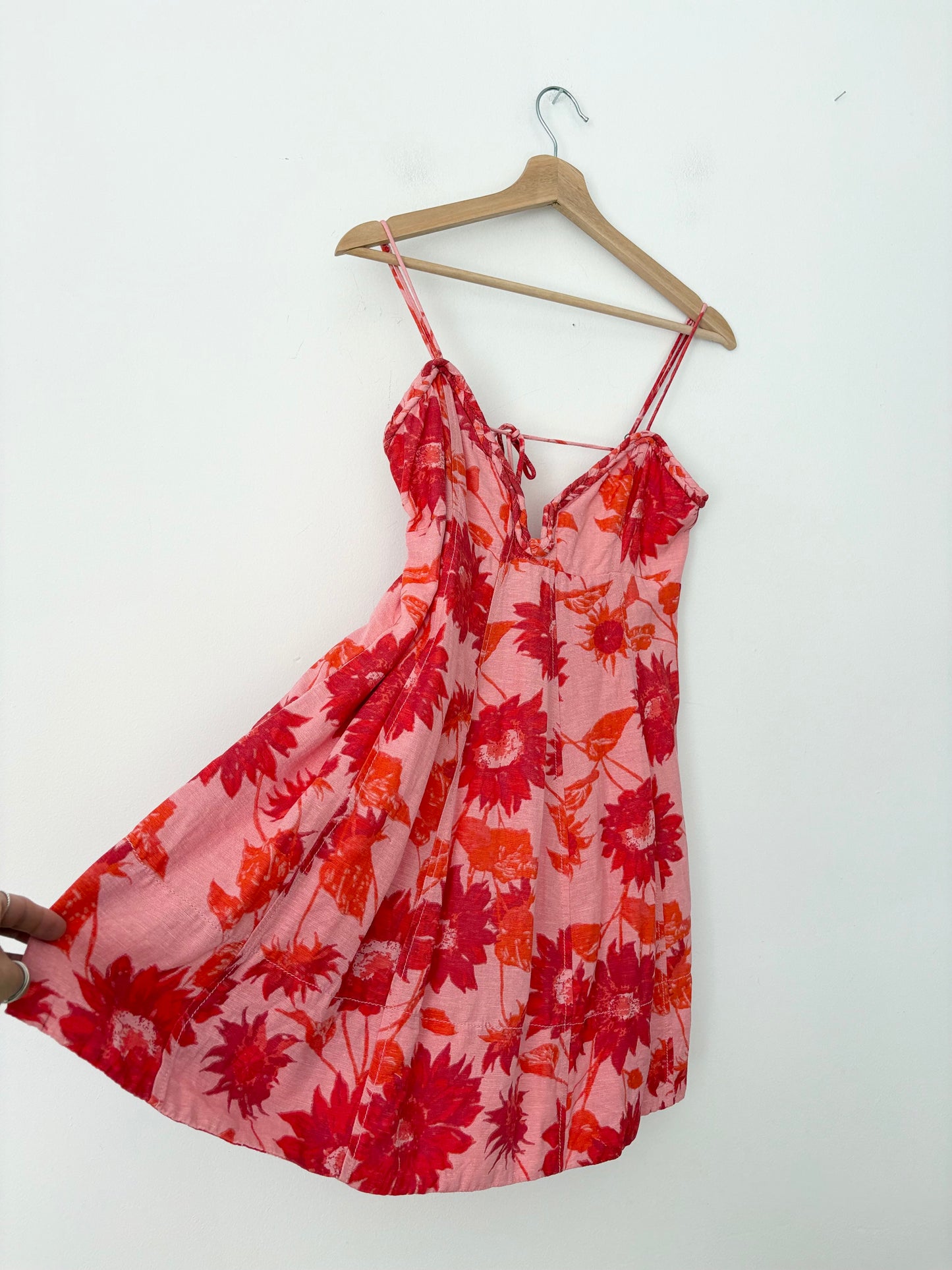 Free people altura printed mini dress Small