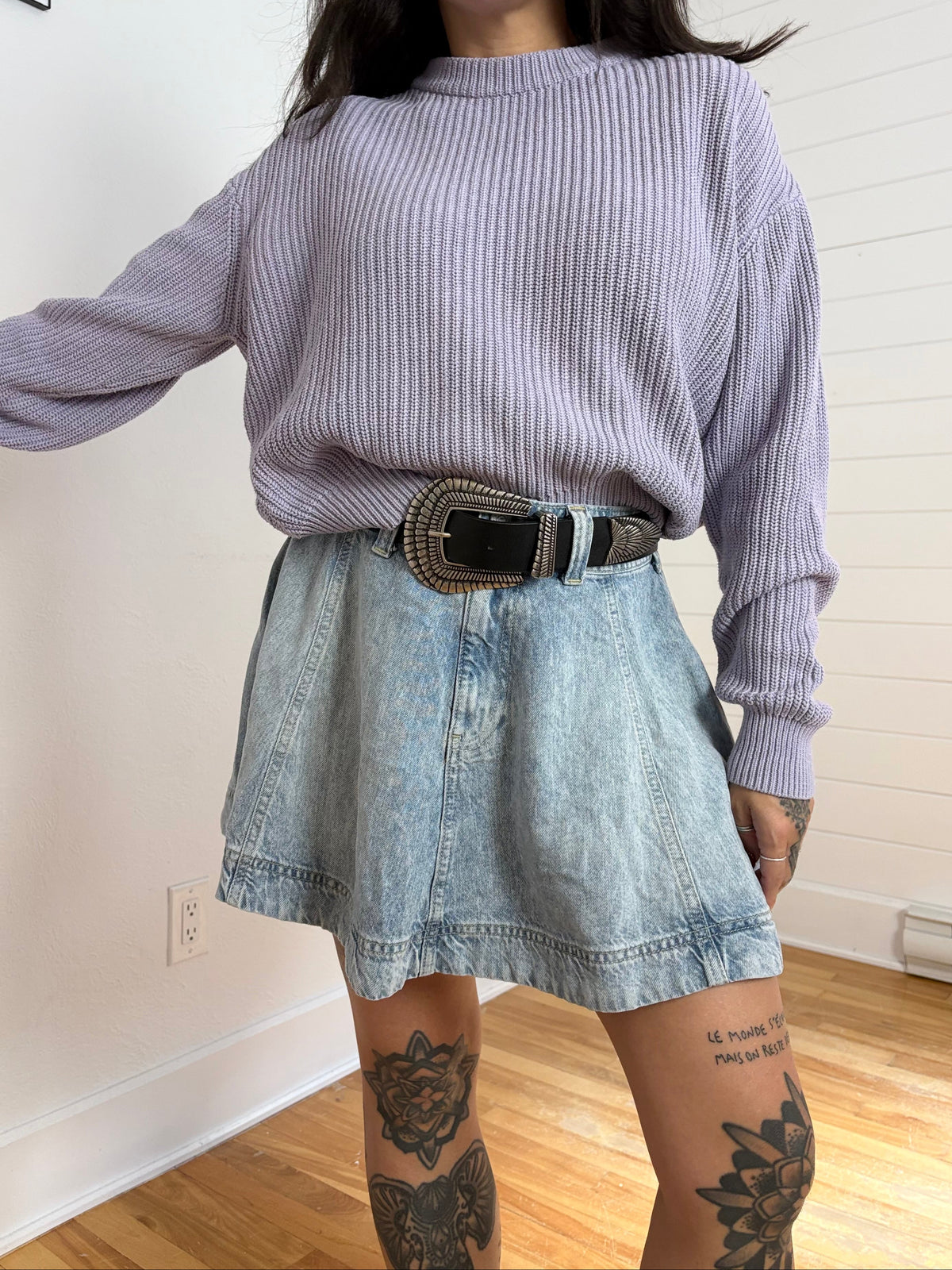 Jupe en jean Wonderland Free People, taille 26