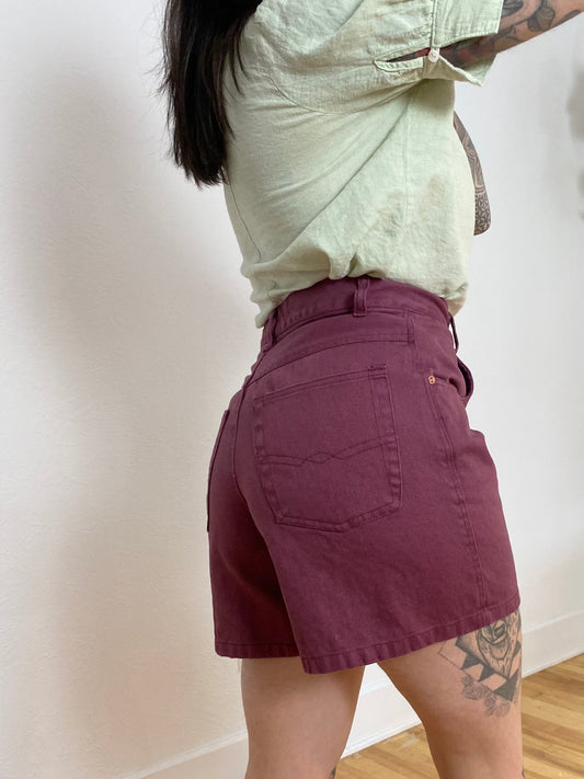 Vintage mauve denim shorts W29