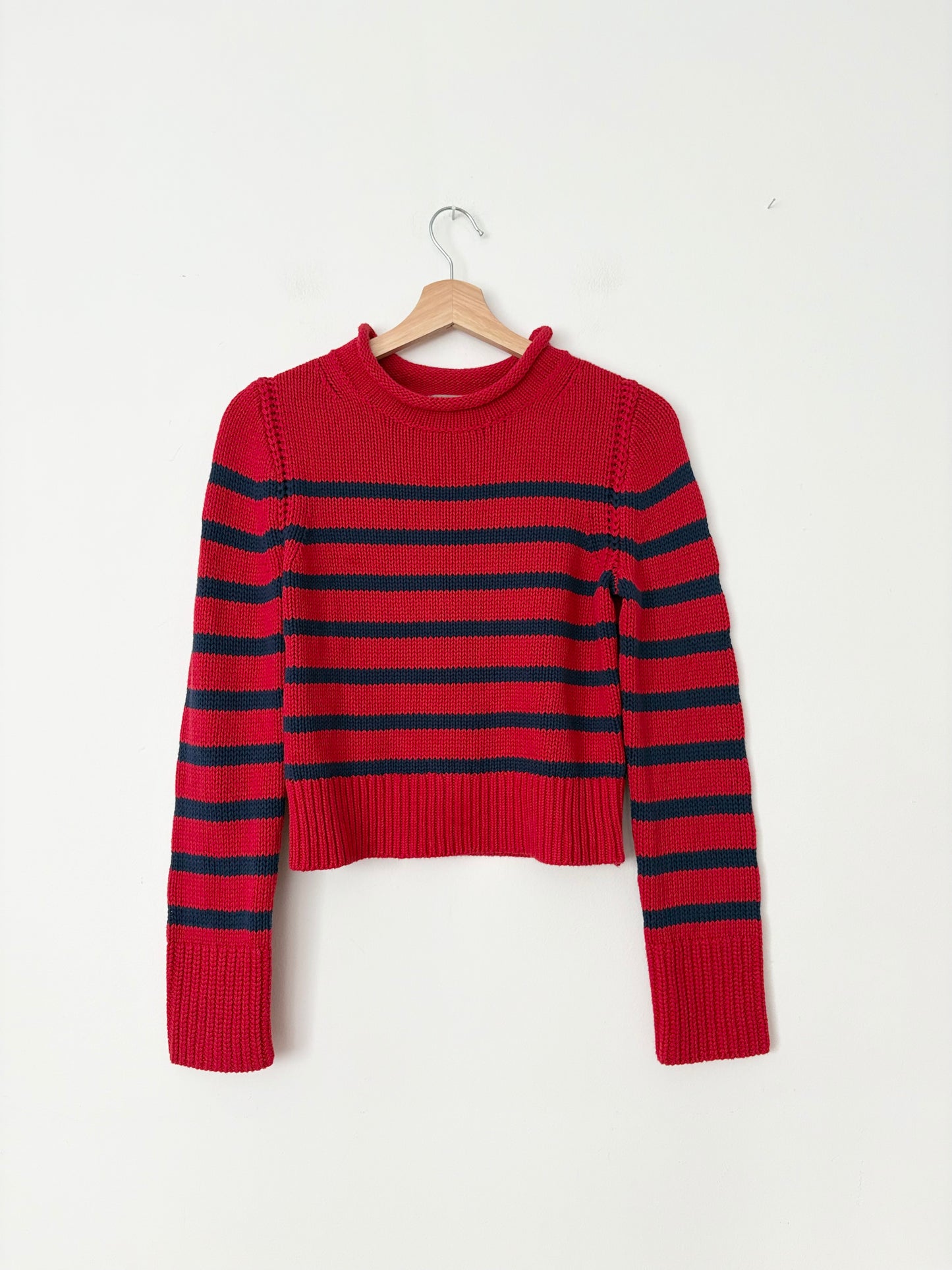 J.crew Heritage cotton rollneck sweater Small