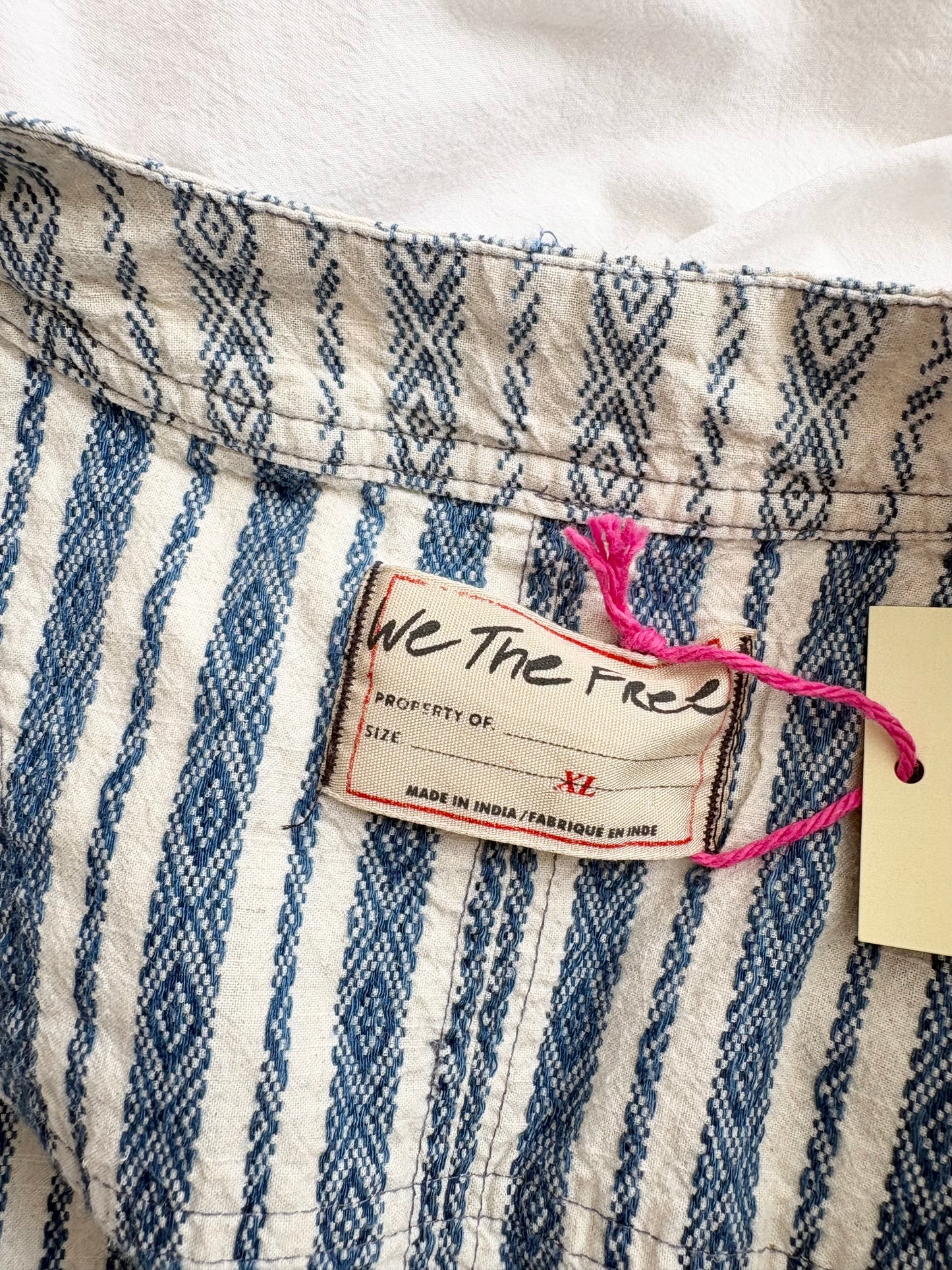 Free People Spellbound linen blend vest XL