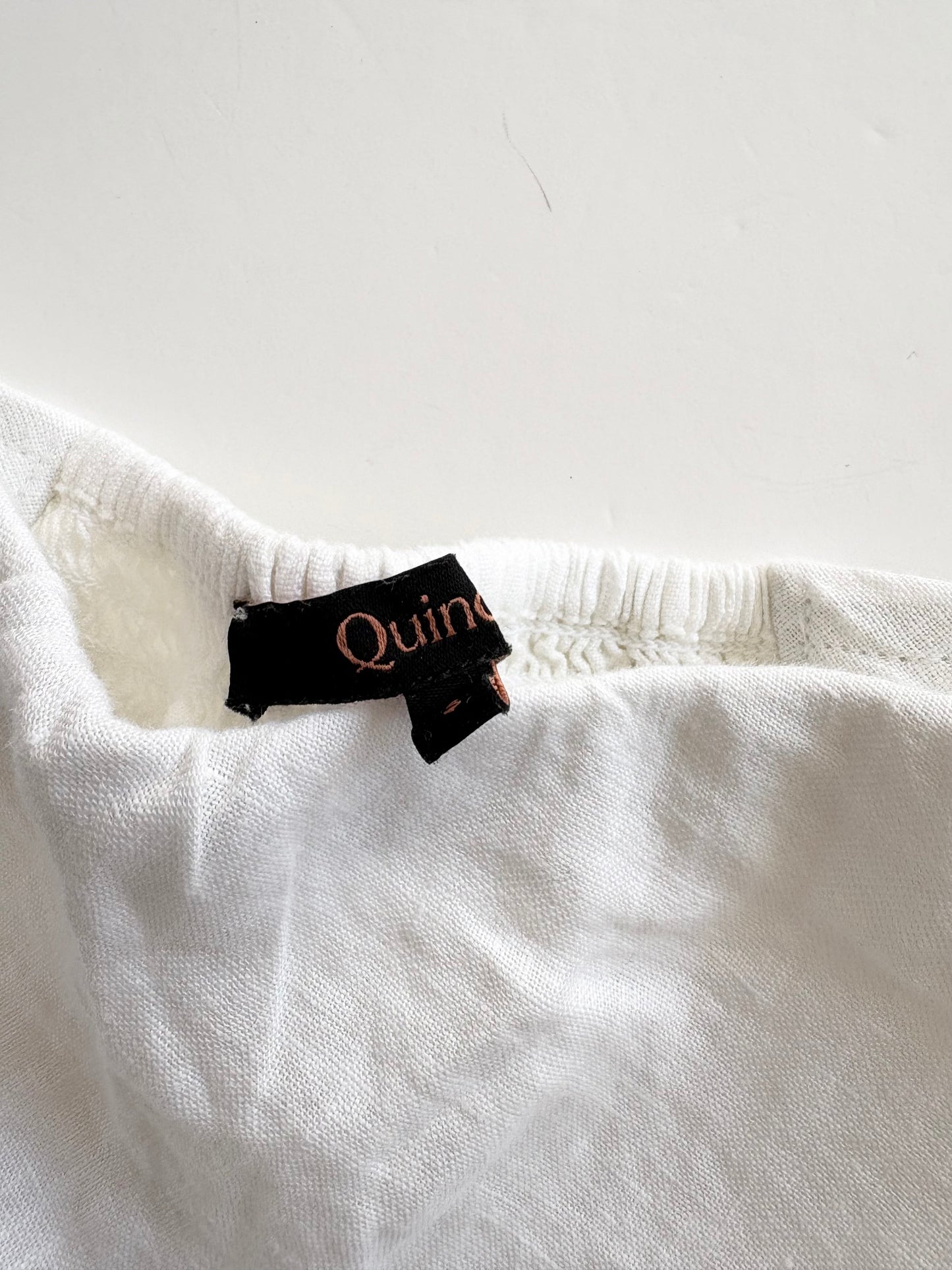 Haut tube blanc en lin de Quince, taille S