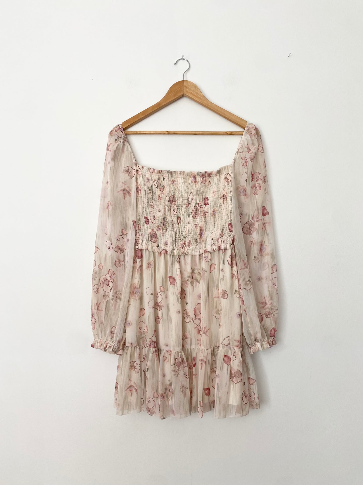 Robe fleurie à smocks Wilfred M/L