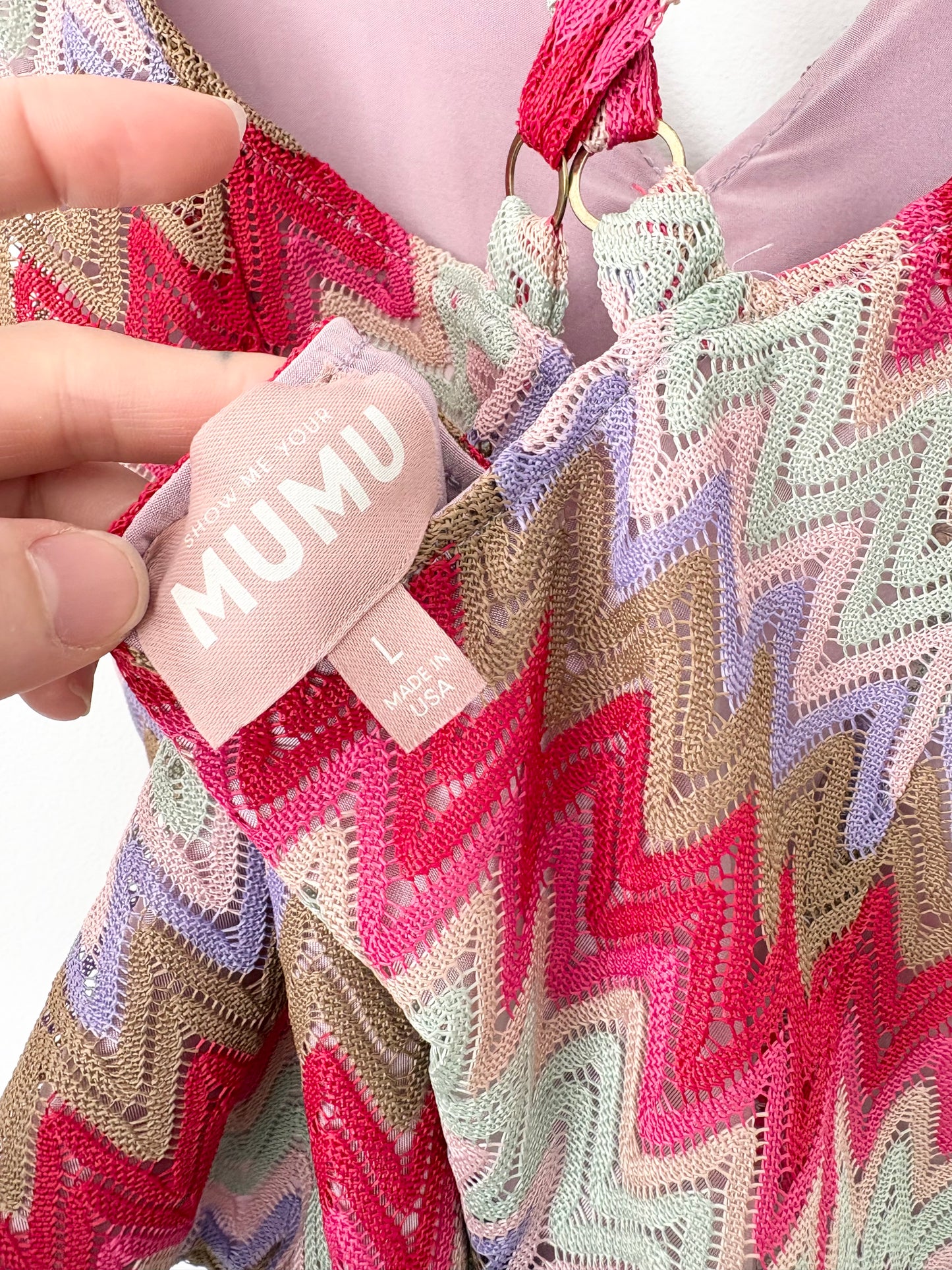 Show me your Mumu zigzag knit set Large