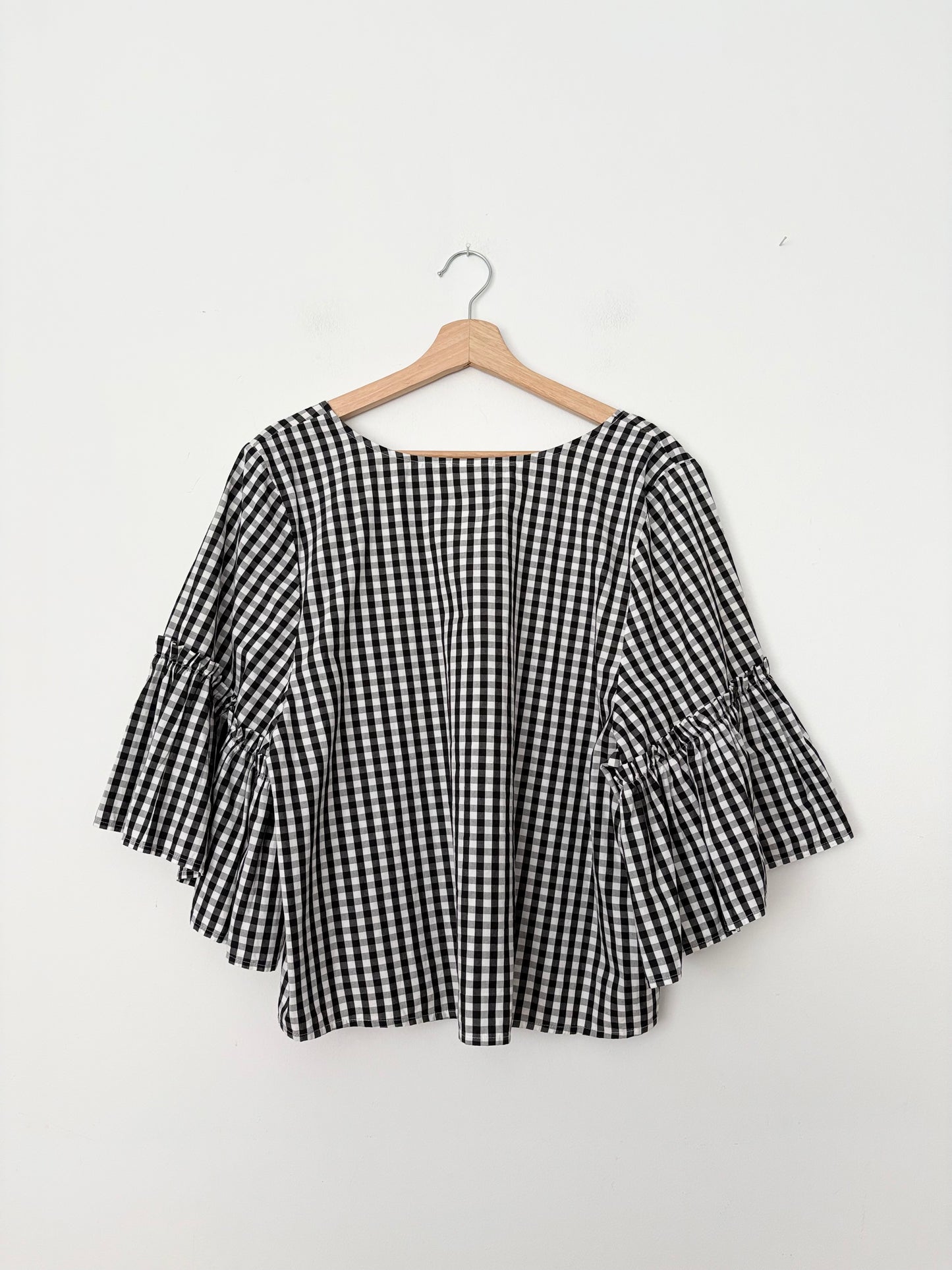 Chemise à manches papillon à carreaux vichy Abound, taille L