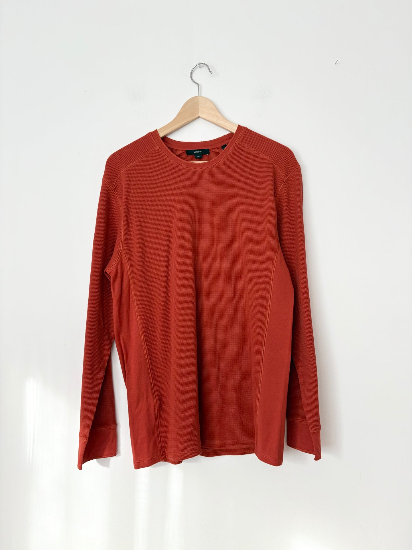 Vince pima cotton thermal long sleeve L/XL