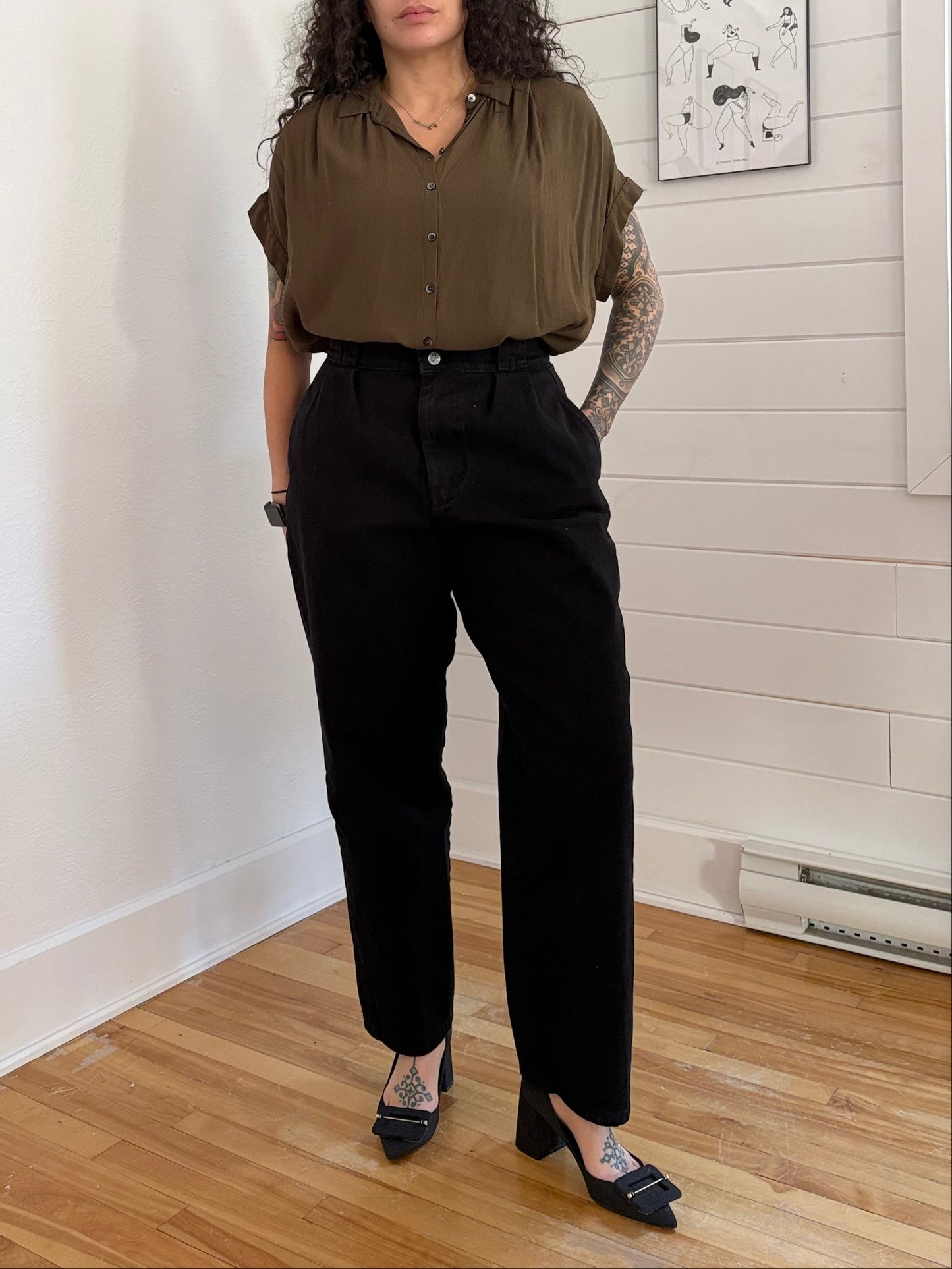 Chemise fluide Madewell Central, taille M