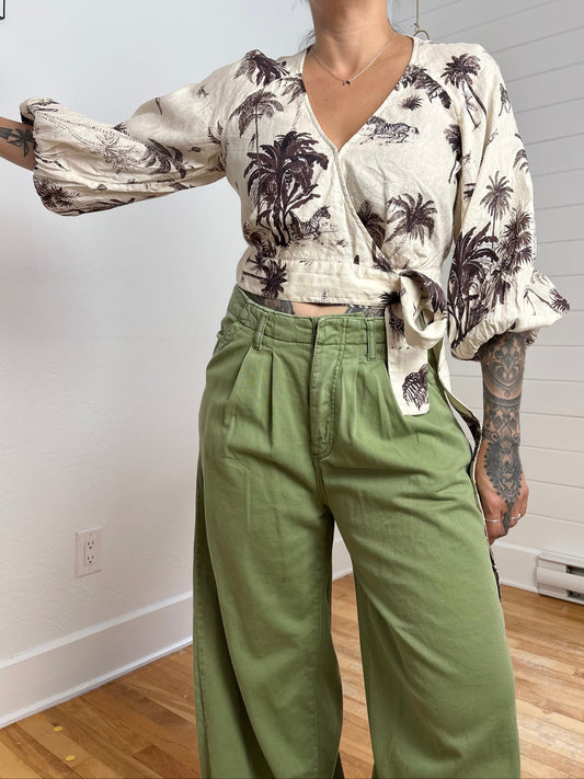 Haut portefeuille en lin Banana Republic Wayfinder, taille S