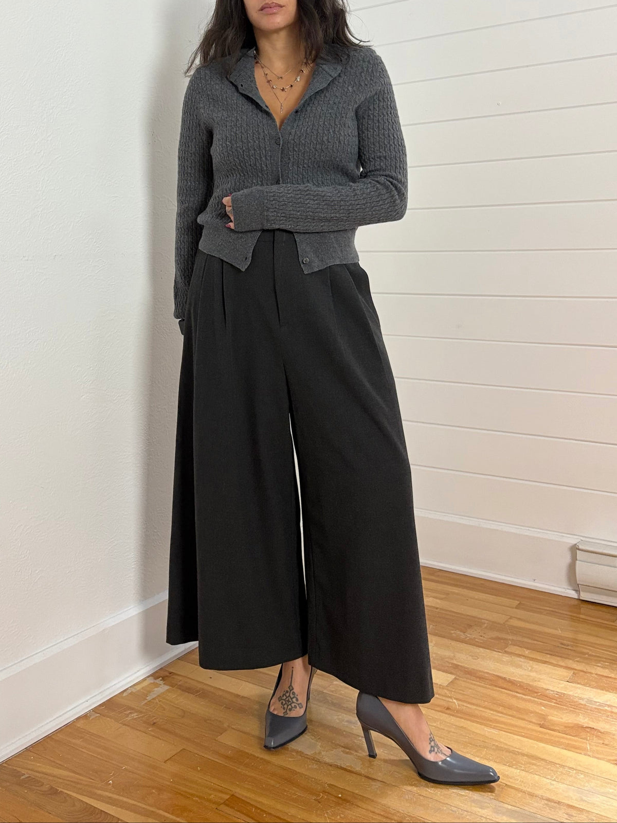 SAMSOE SAMSOE cable knit cardigan XS