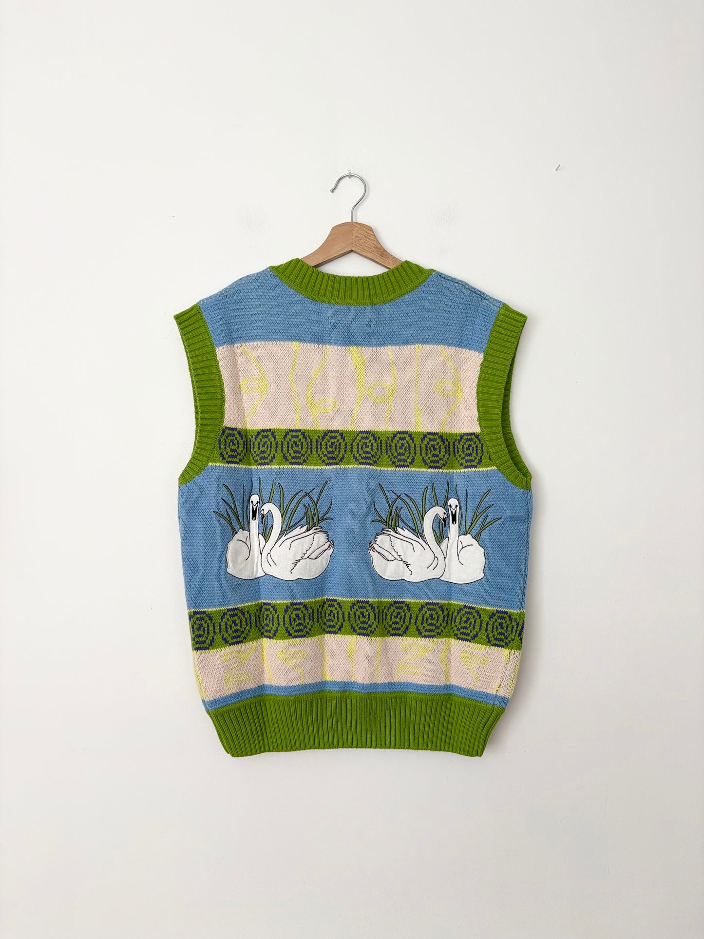 Gilet tricoté House of Sunny Swan Lake, taille L