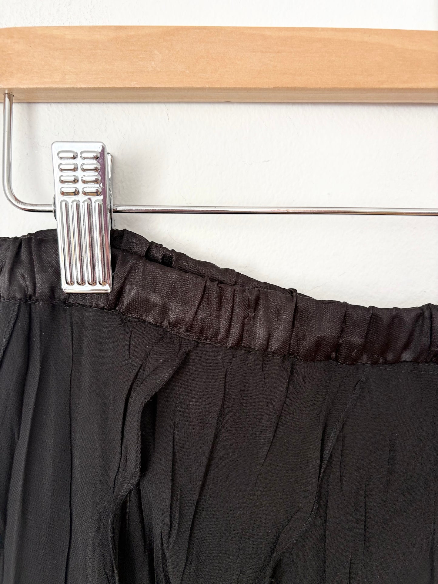 Jupe longue vintage froissée, taille S/M