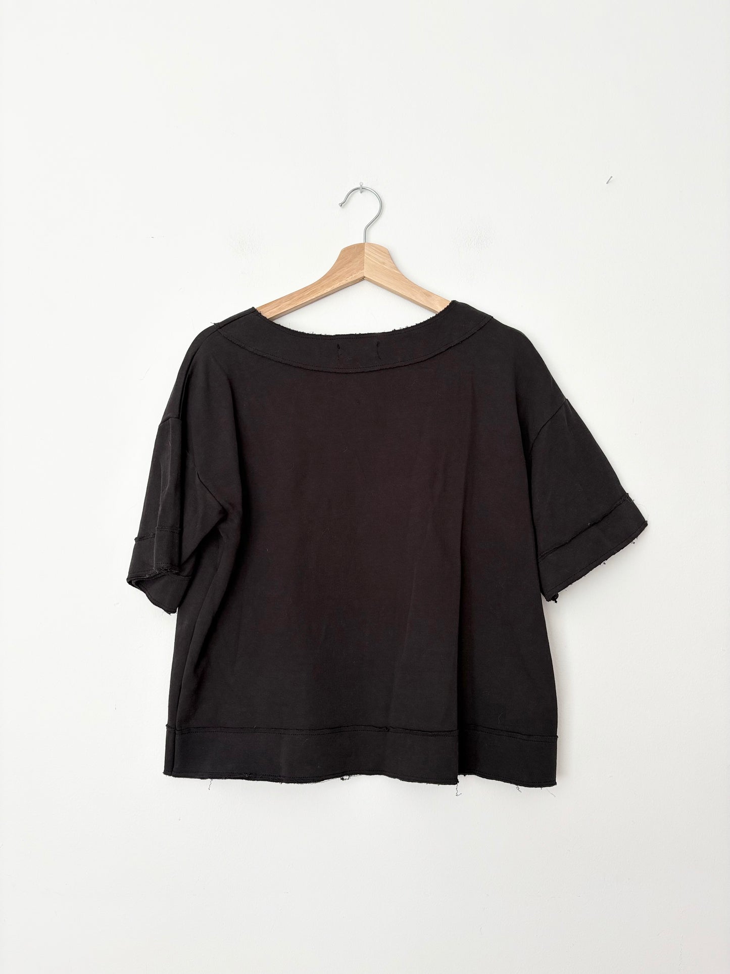 LIME boatneck T shirt S/M