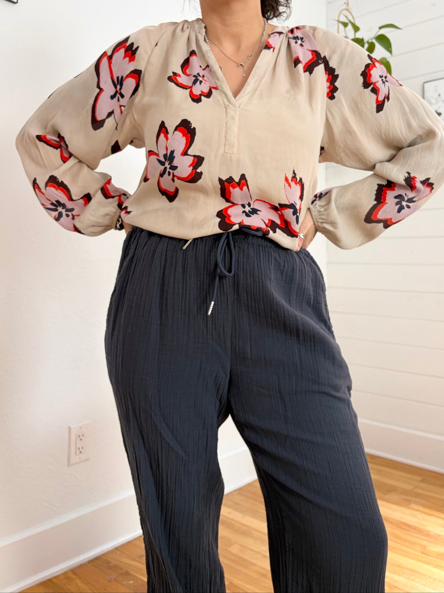Chemisier en soie fleuri A.L.C Jules S/M