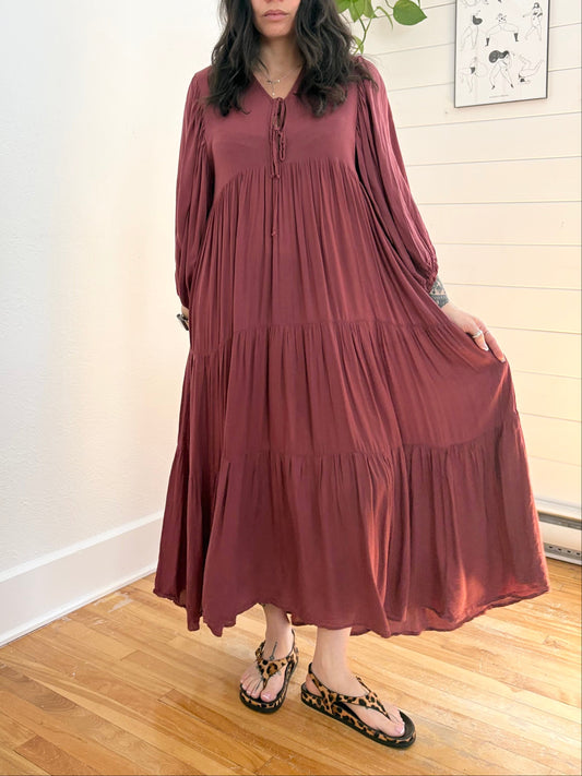 Robe longue étagée Young, Fabulous & Broke Small