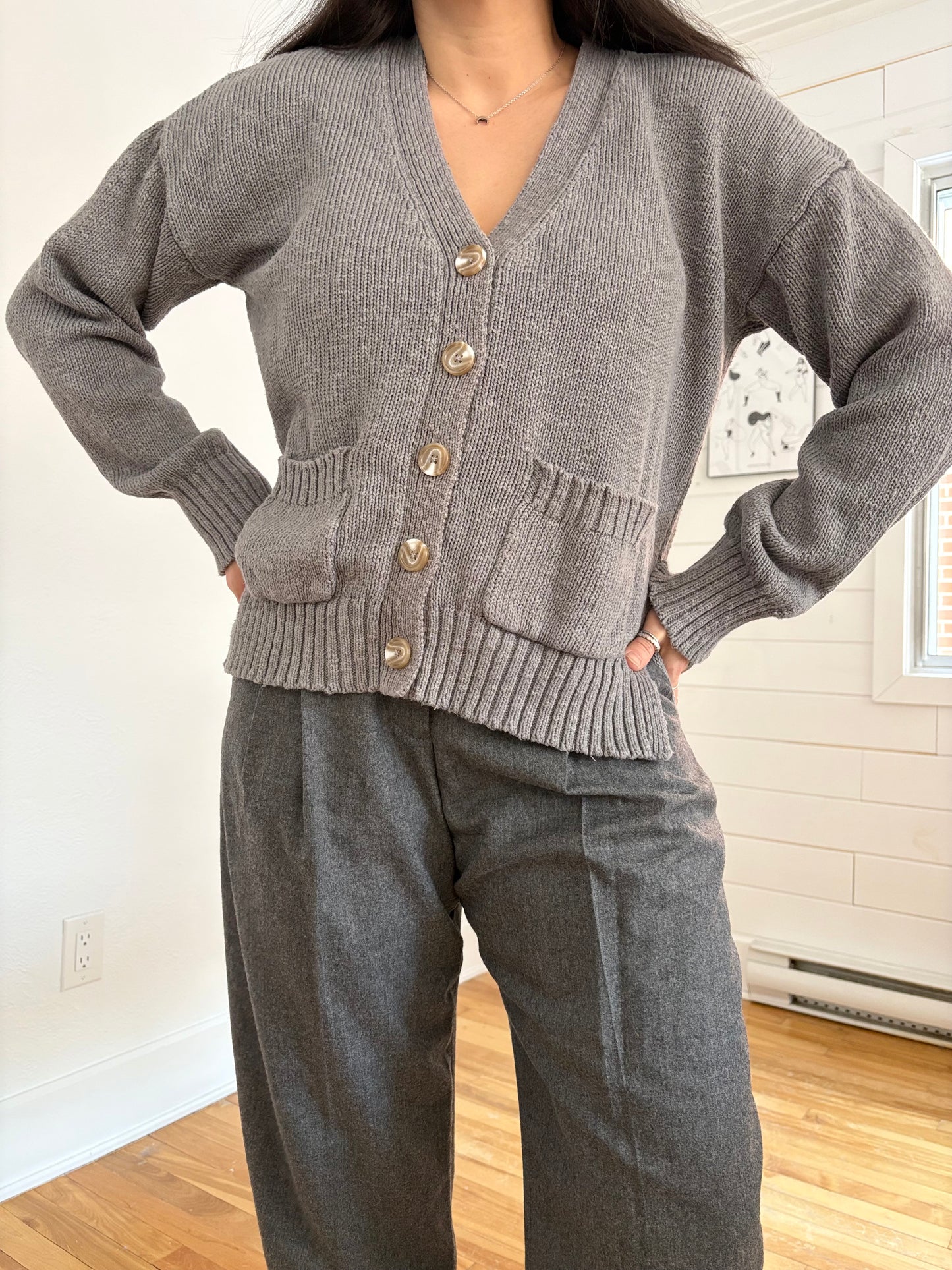 Gilet décontracté en lin mélangé Quince, taille M