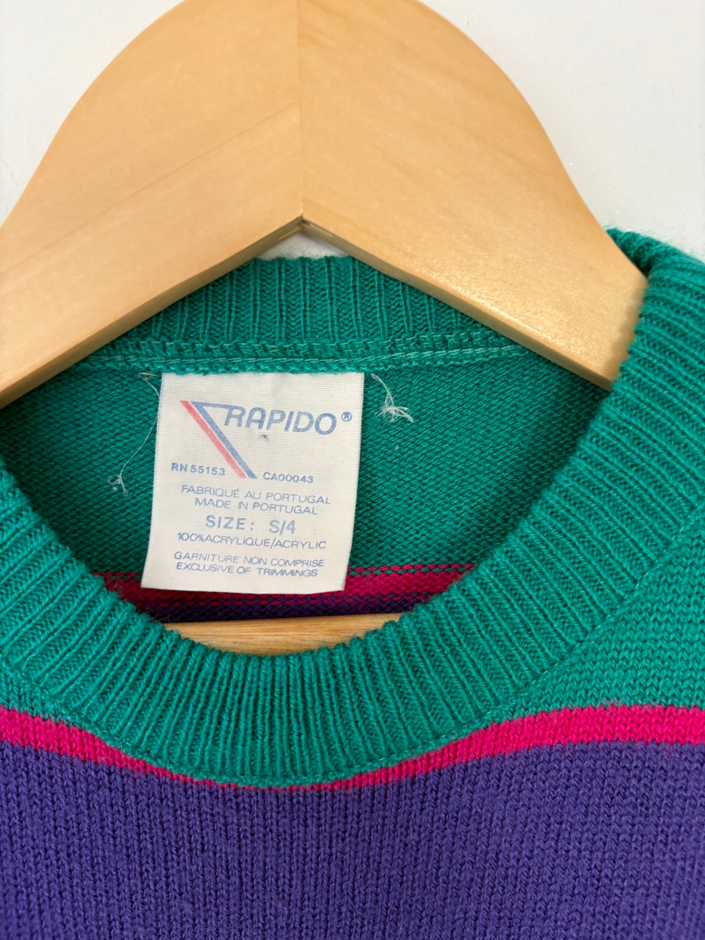 Vintage stripe knit sweater 4Y