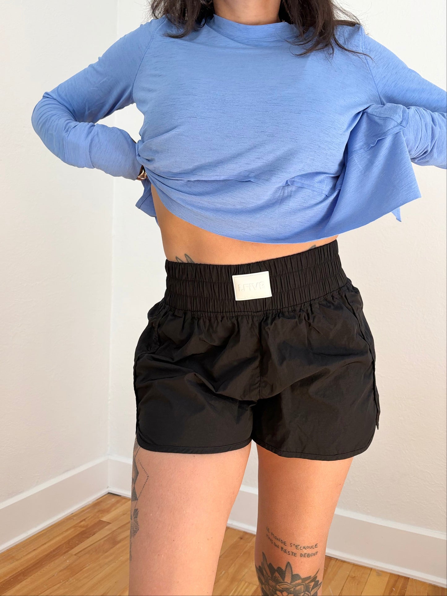 I.Five high waist running shorts
