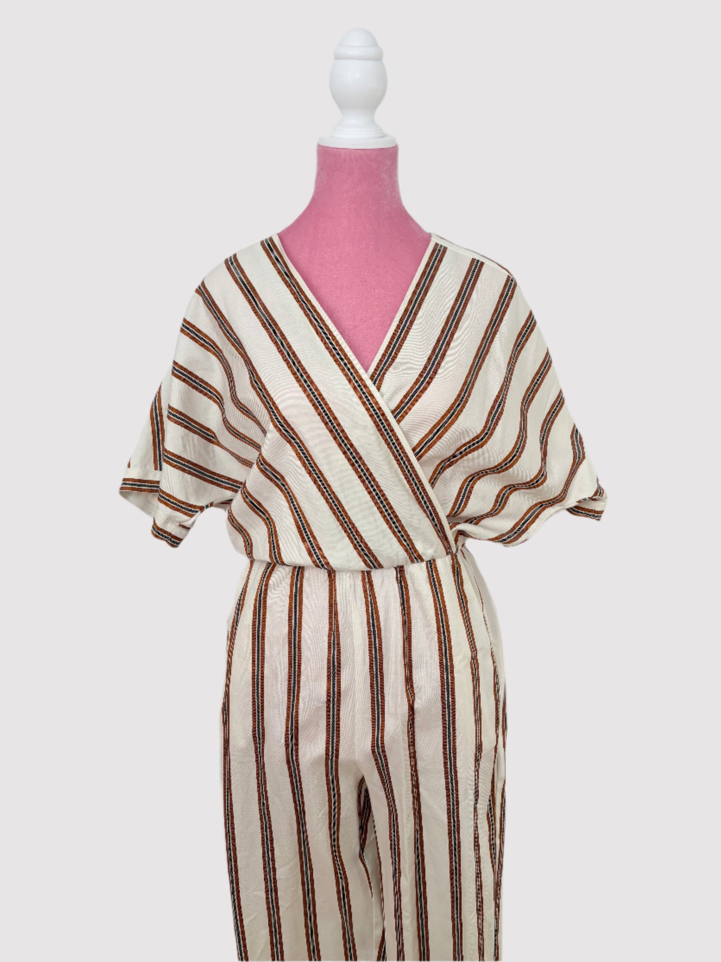 Maje stripe jumpsuit Small