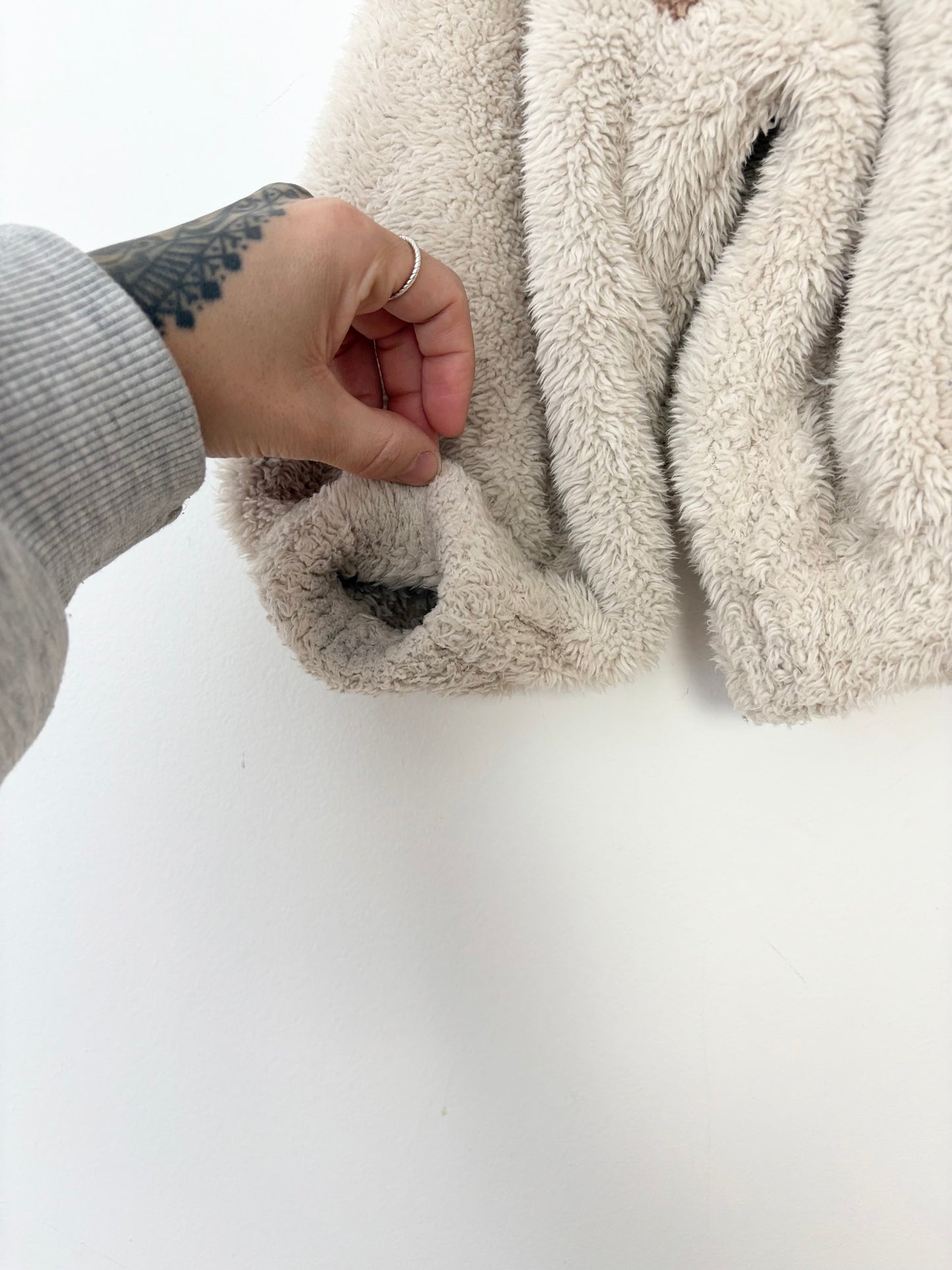 Gamin Gamine sherpa half zip pullover 5/6Y