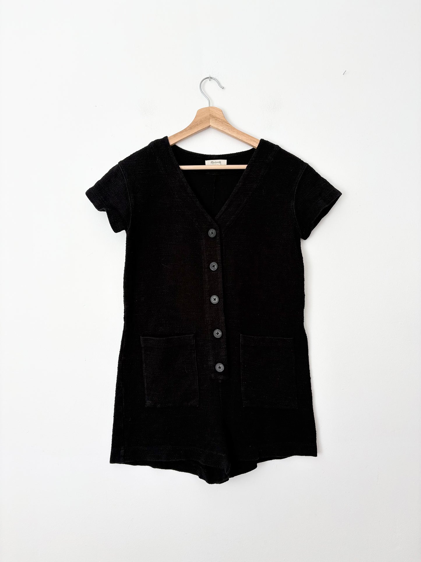 Combishort boutonné en maille Madewell XS